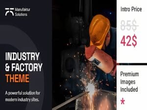 Szablon Manufaktur Solutions Industry and Factory Theme