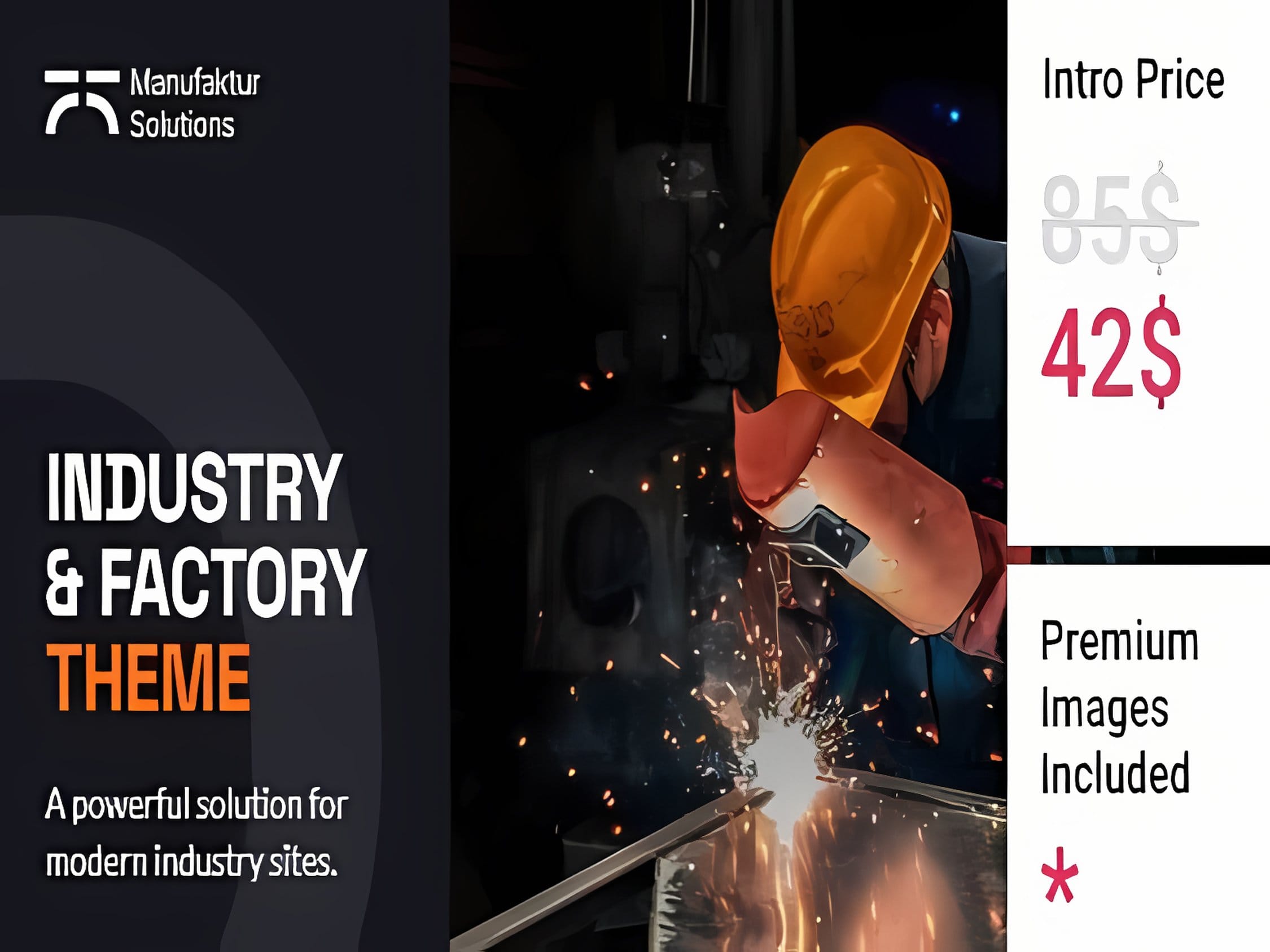Szablon Manufaktur Solutions Industry and Factory Theme