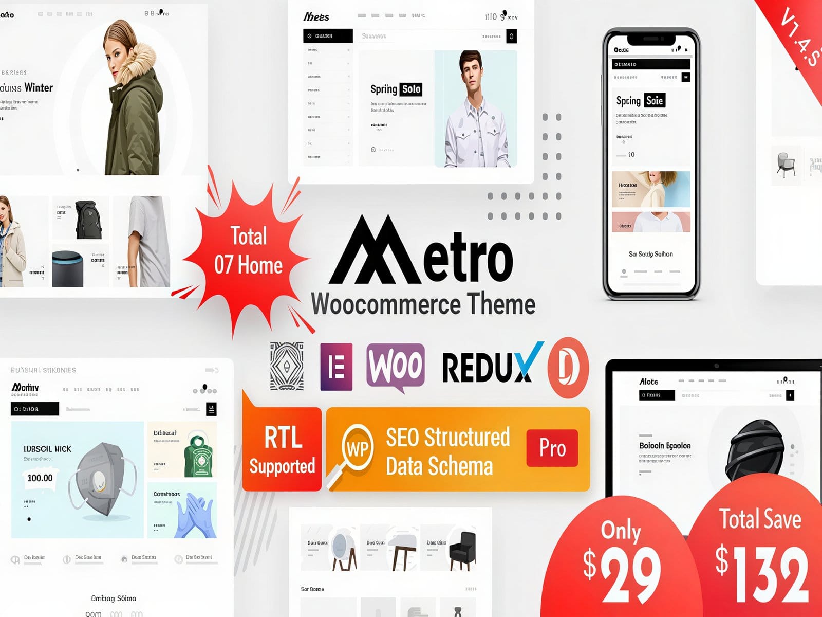 Szablon Metro - Minimal WooCommerce WordPress Theme