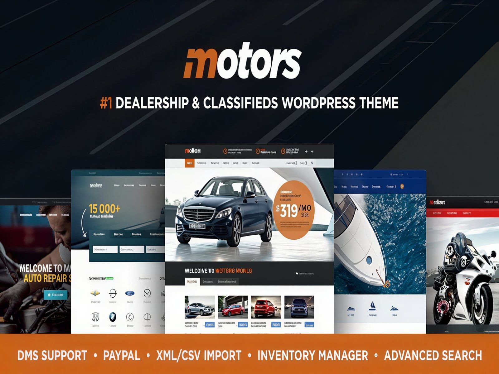 Szablon Motors – Car Dealer Rental Classifieds WP