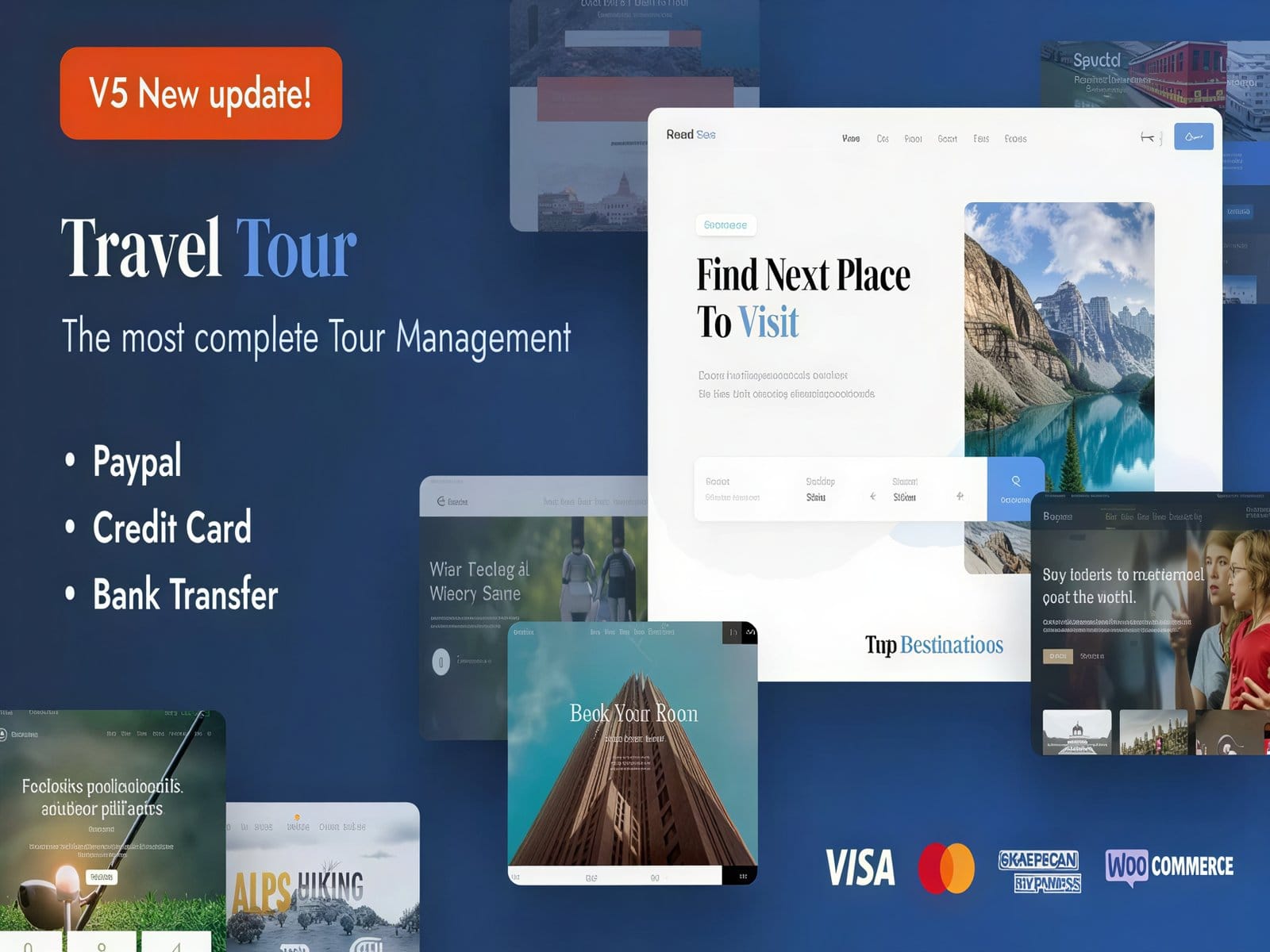 Szablon Travel Tour - Travel Tour Booking WordPress