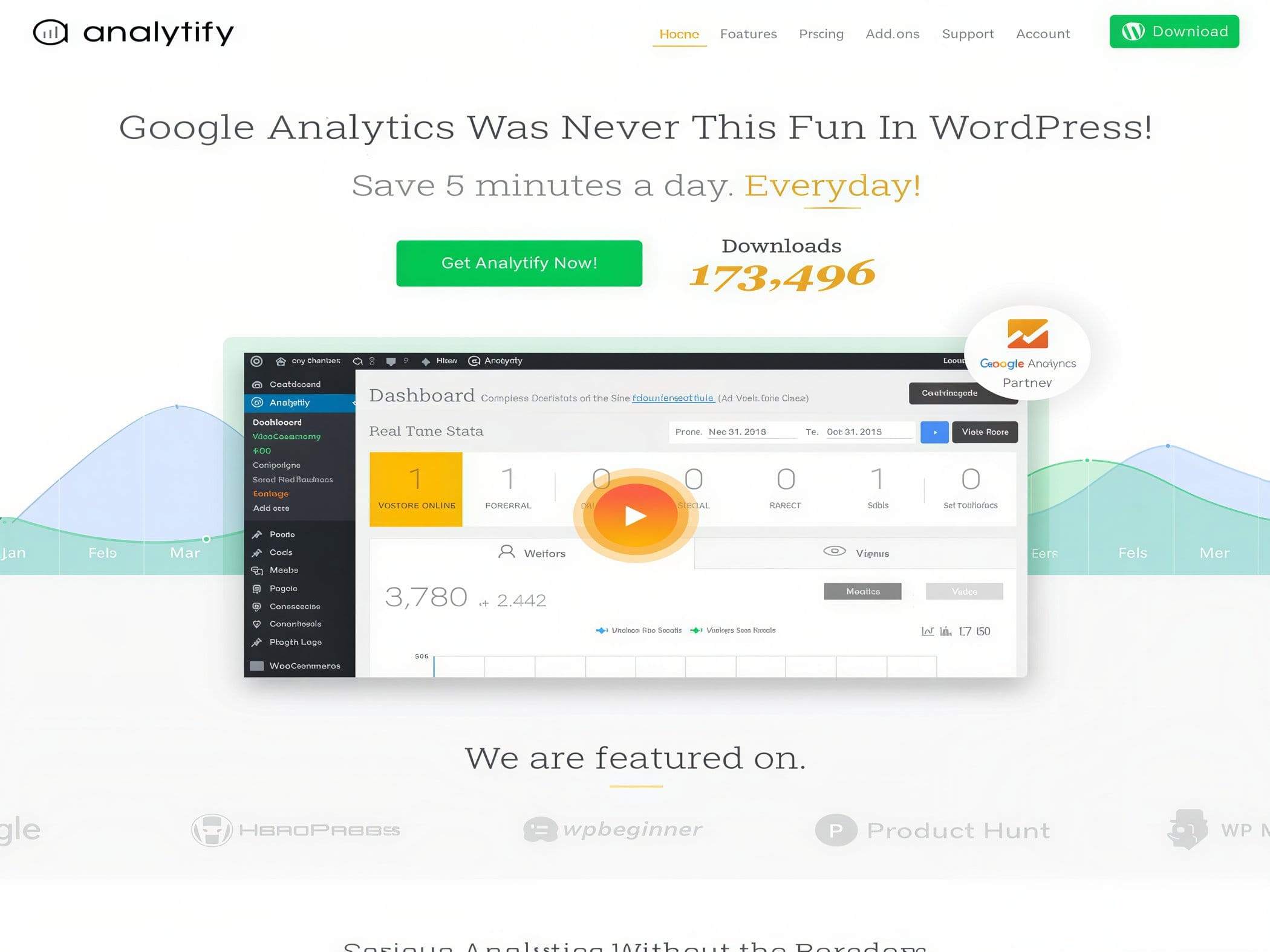 Wtyczka Analytify Pro Google Analytics Plugin