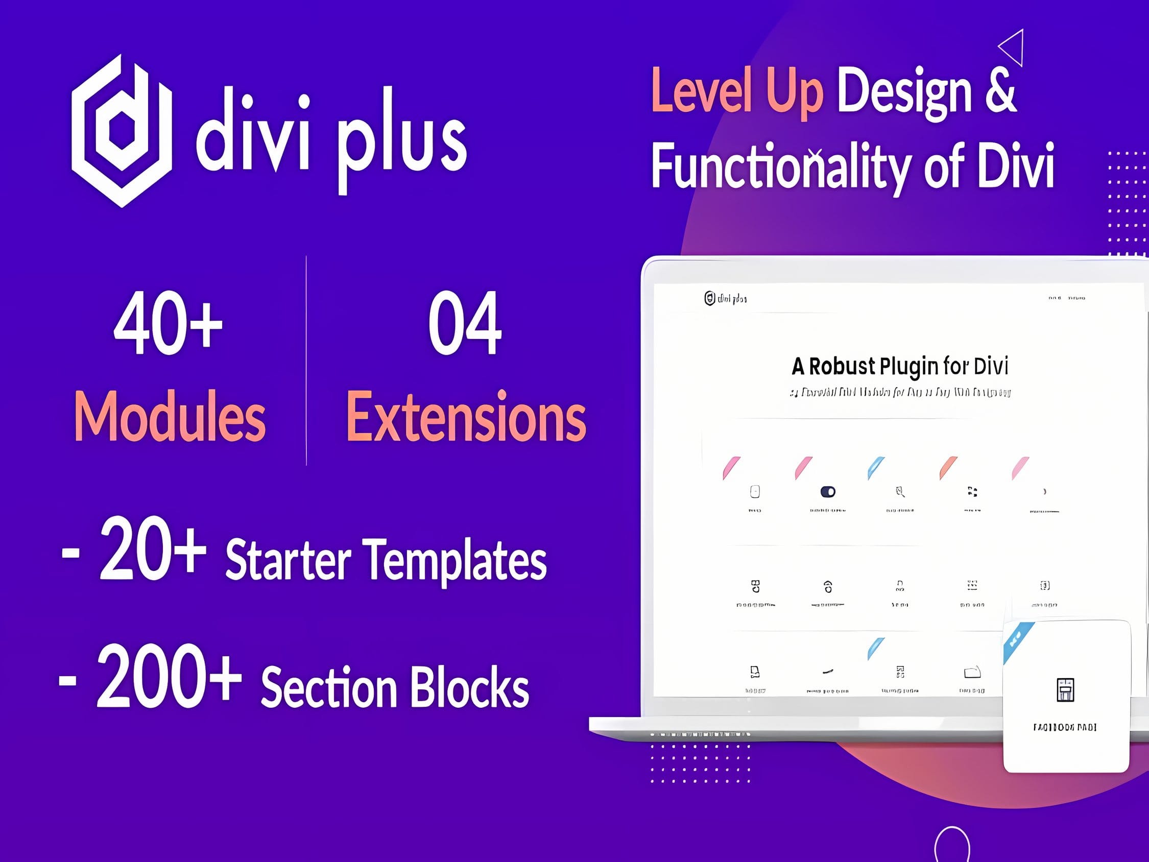Wtyczka Divi Plus – 41 Powerful Modules for Divi Theme