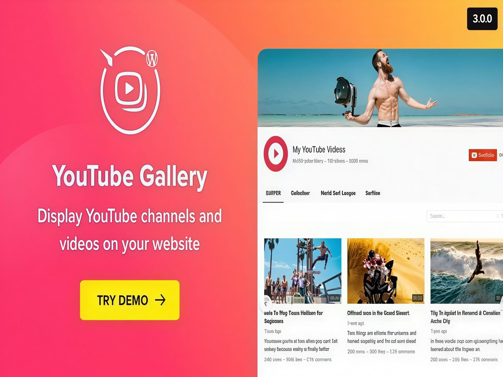 Wtyczka Elfsight Youtube Gallery - WP YouTube