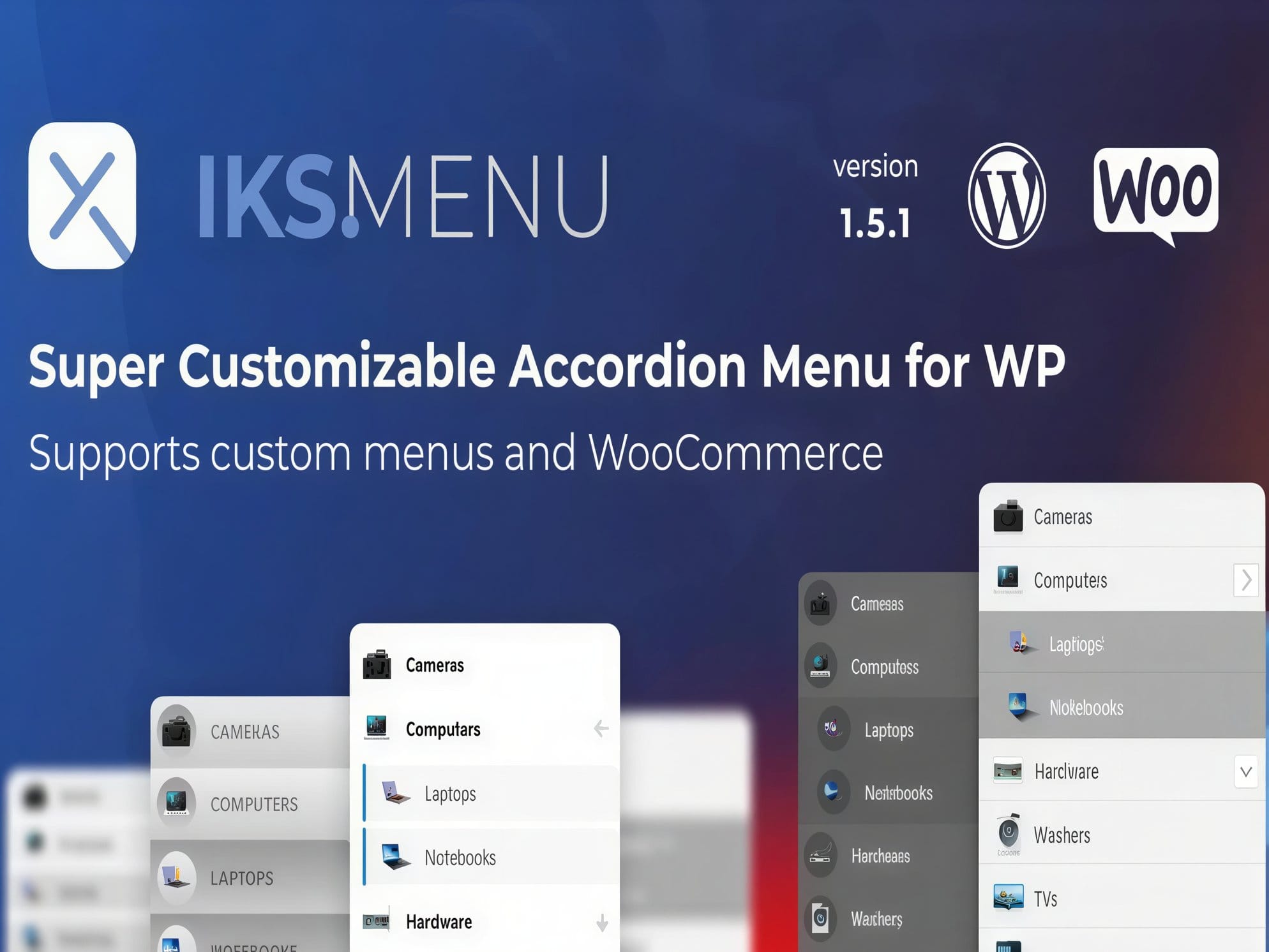 Wtyczka Iks Menu – Super Customizable Accordion Menu for WordPress