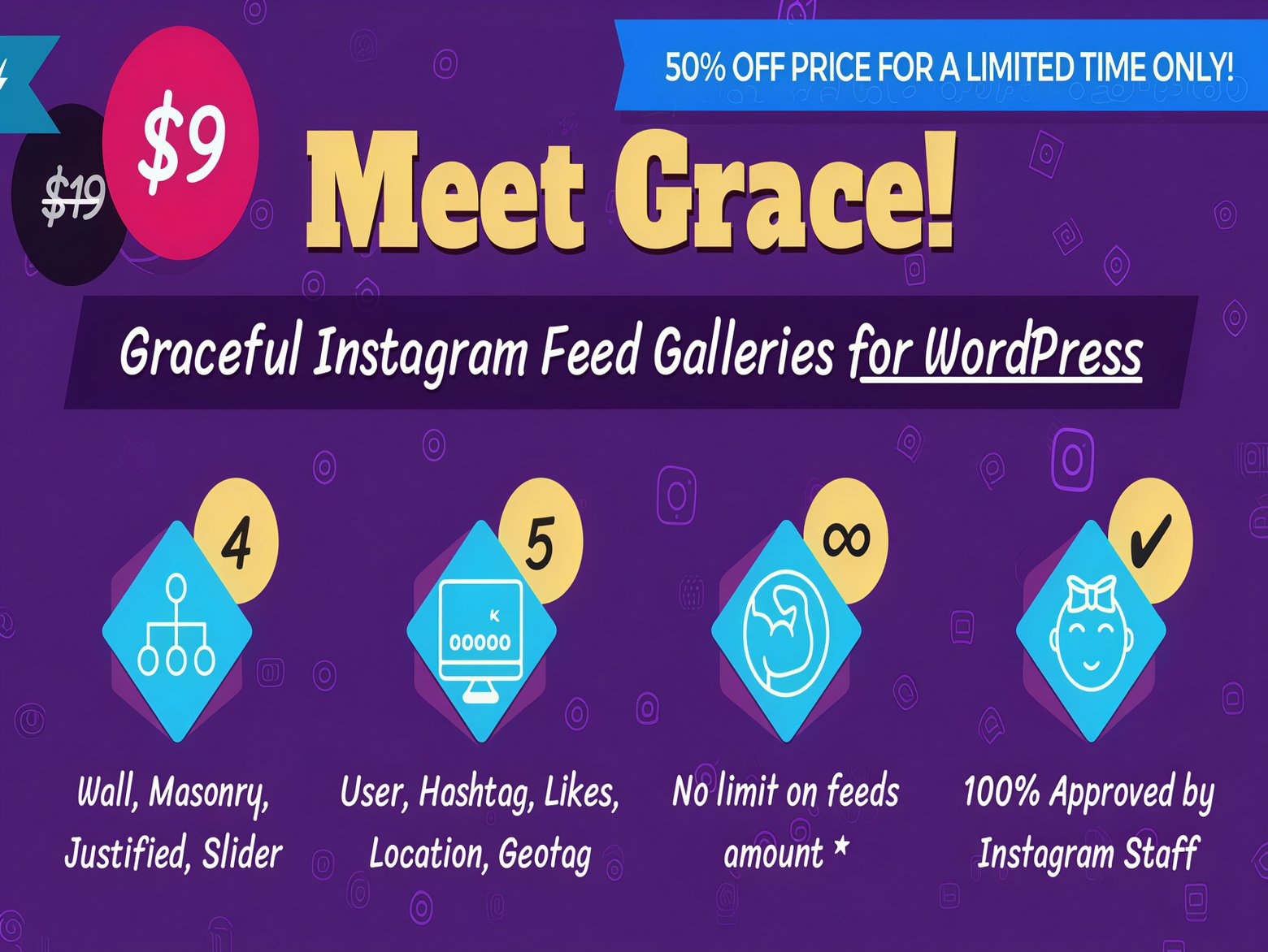Wtyczka Instagram Feed Gallery Grace For WordPress Wtyczka Instagram Feed Gallery Grace For WordPress