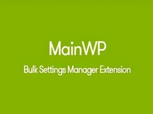 Wtyczka MainWP Bulk Settings Manager Extension