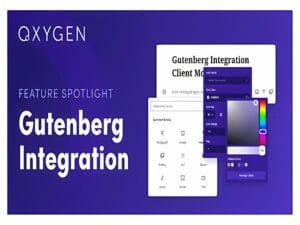 Wtyczka Oxygen Gutenberg Integration