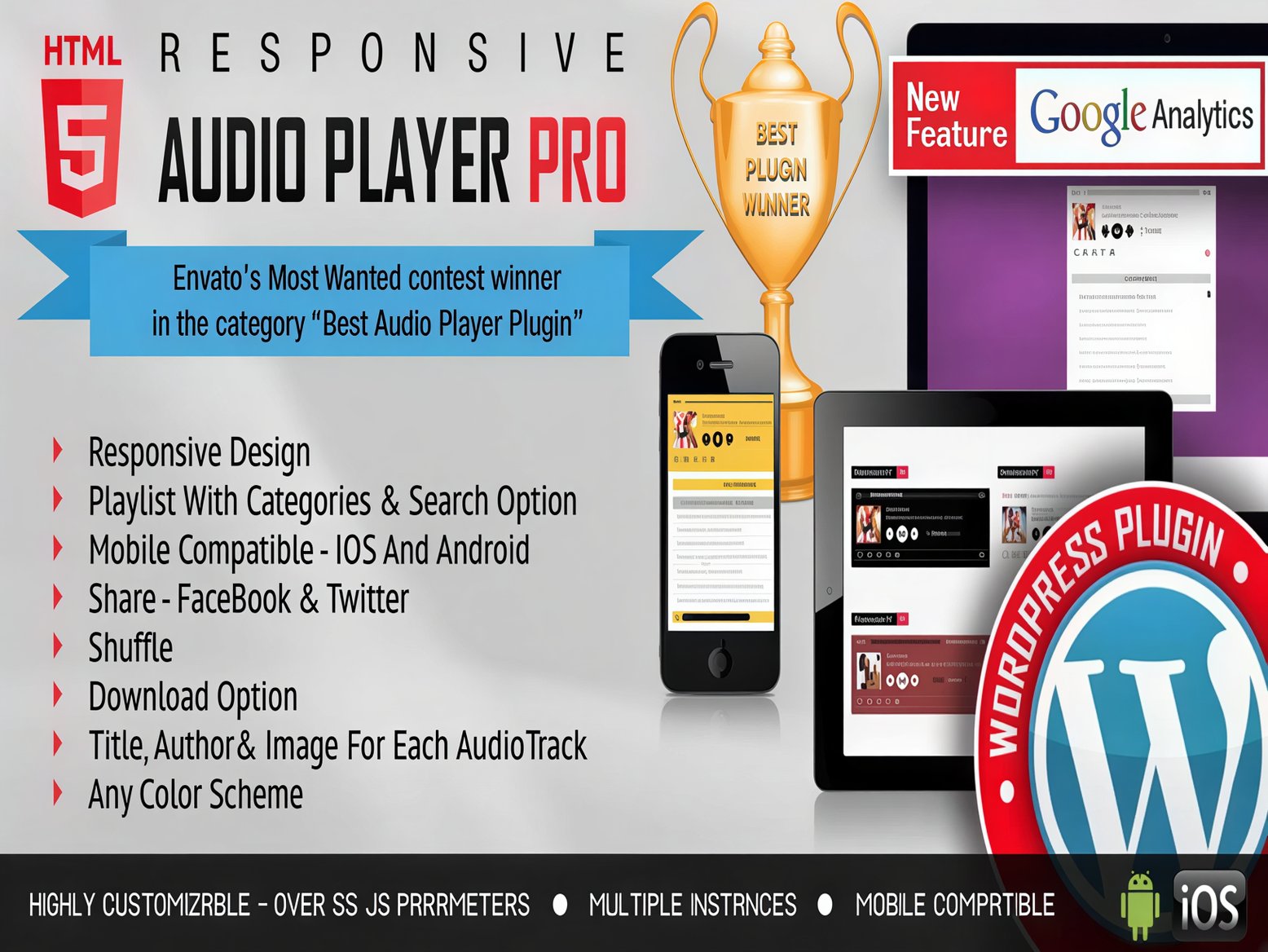 Wtyczka Responsive HTML5 Audio Player Pro WordPress Plugin Wtyczka Responsive HTML5 Audio Player Pro WordPress Plugin