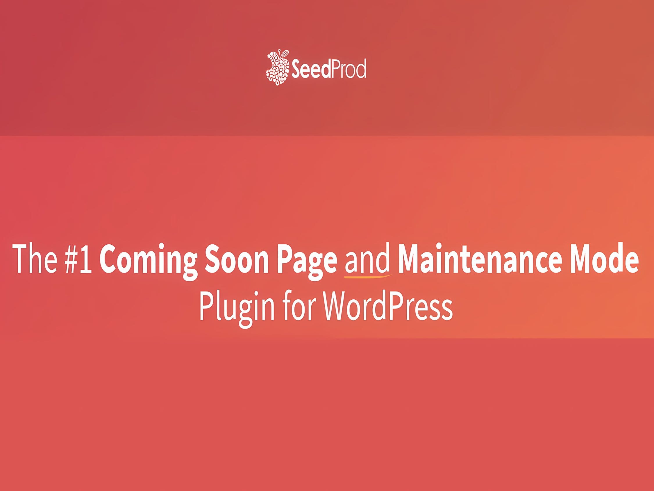 Wtyczka SeedProd Coming Soon Page Pro