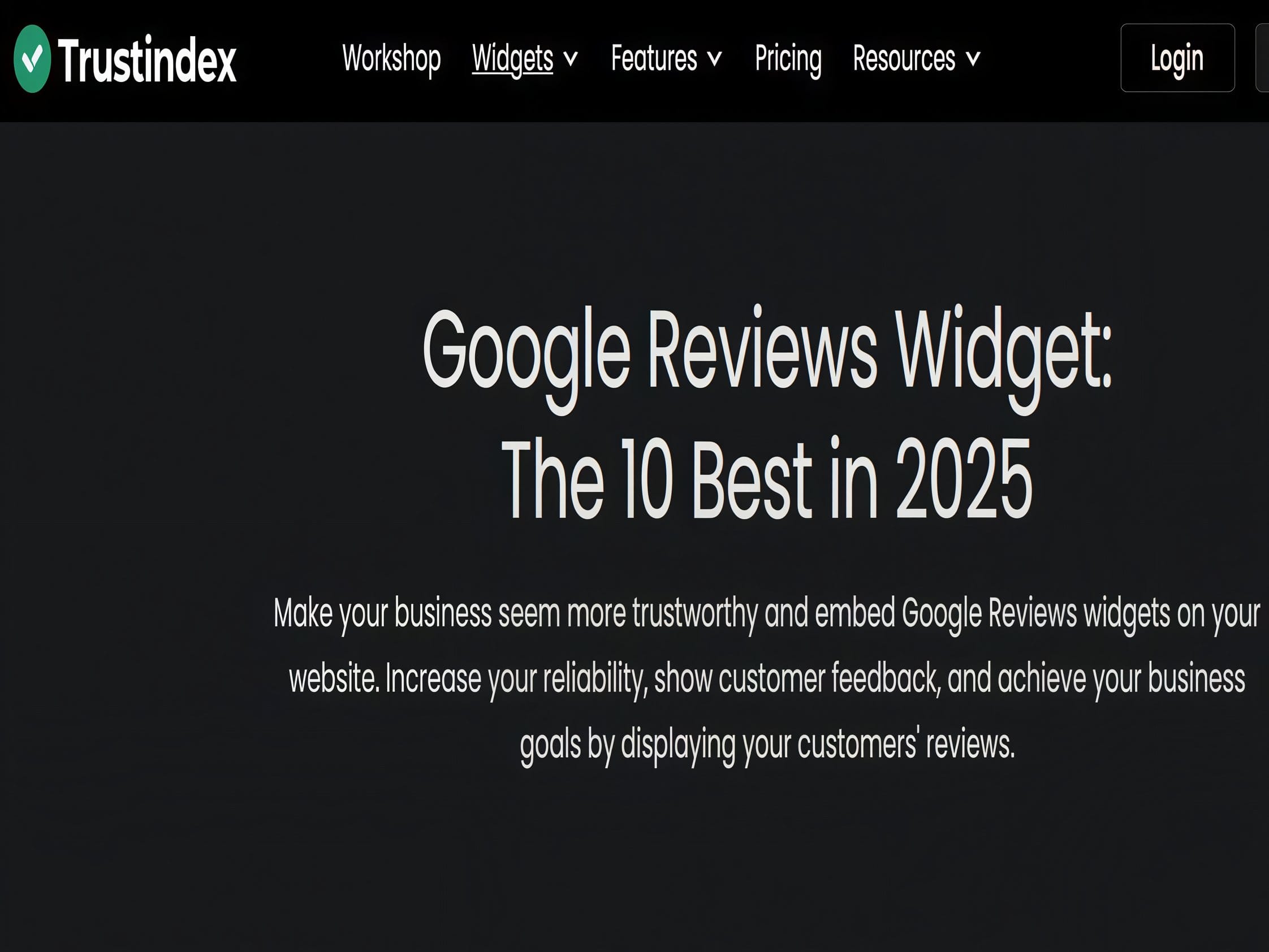 Wtyczka Trustindex Widgets for Google Reviews