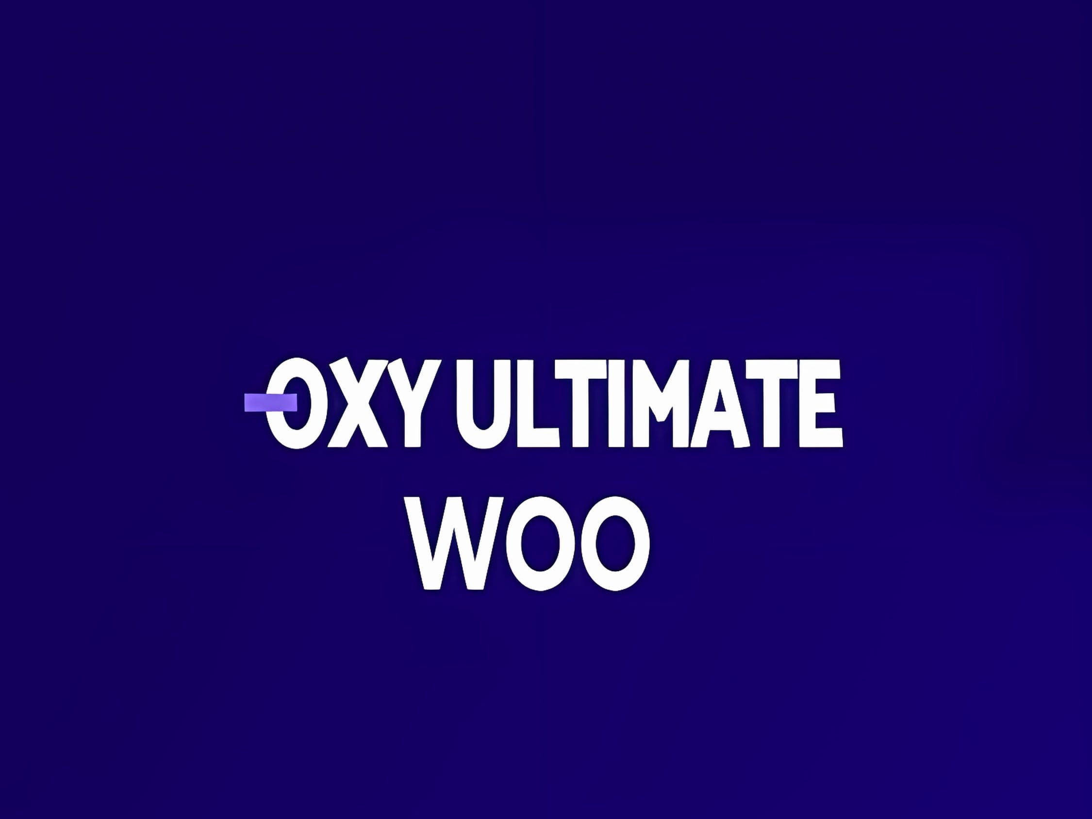 Wtyczka Ultimate Woo for Oxygen Builder