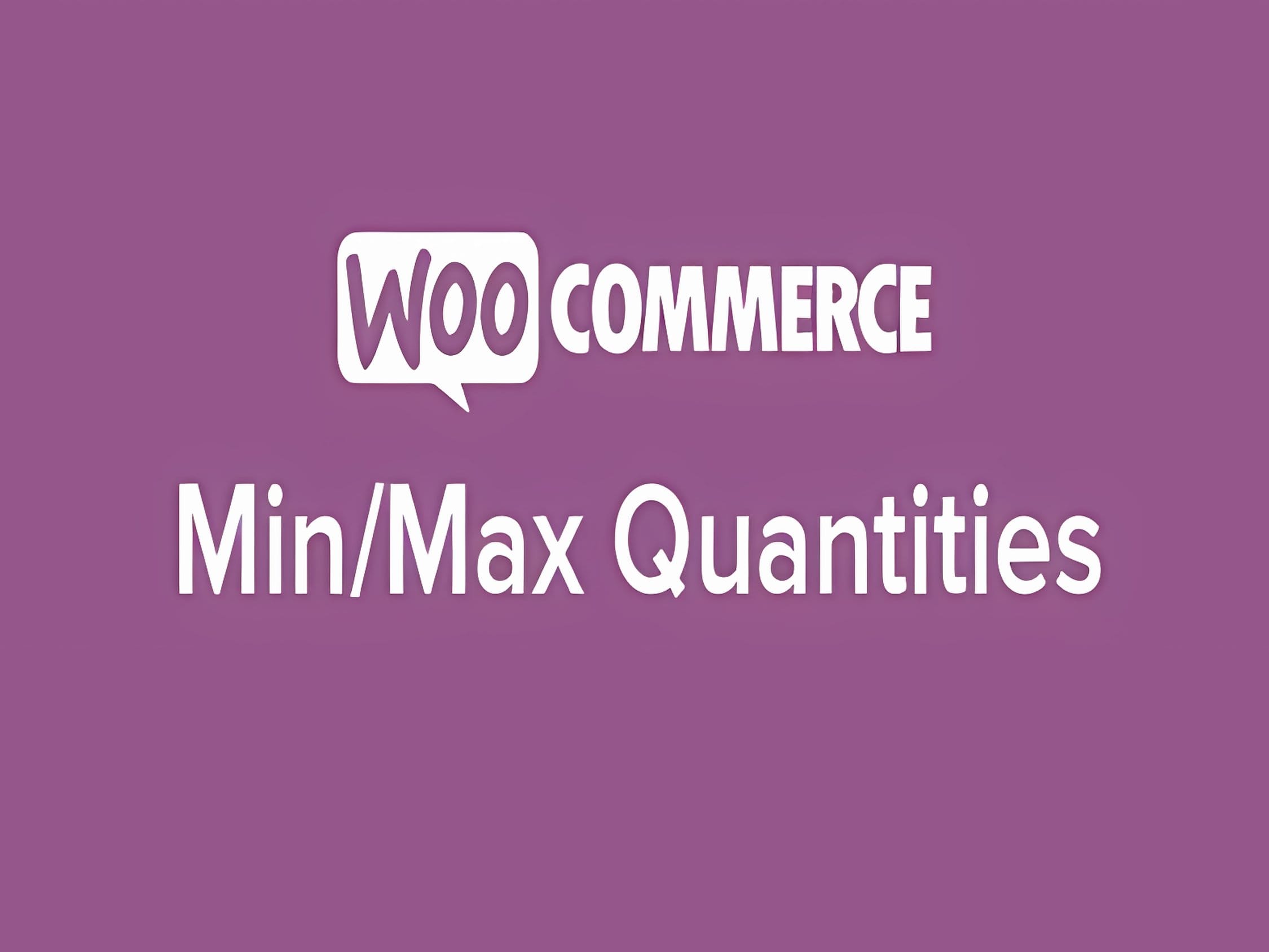 Wtyczka WooCommerce Min Max Quantities