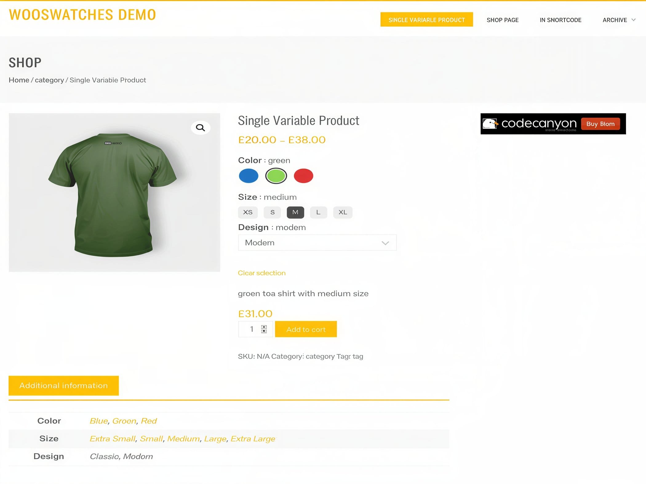 Wtyczka WooSwatches Woocommerce Color or Image Variation Swatches