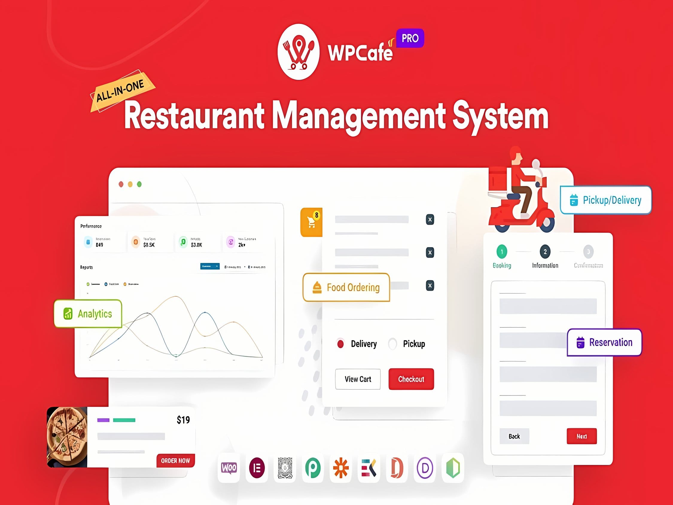Wtyczka WPCafe PRO Restaurant Reservation and Food Menu Plugin for WordPress