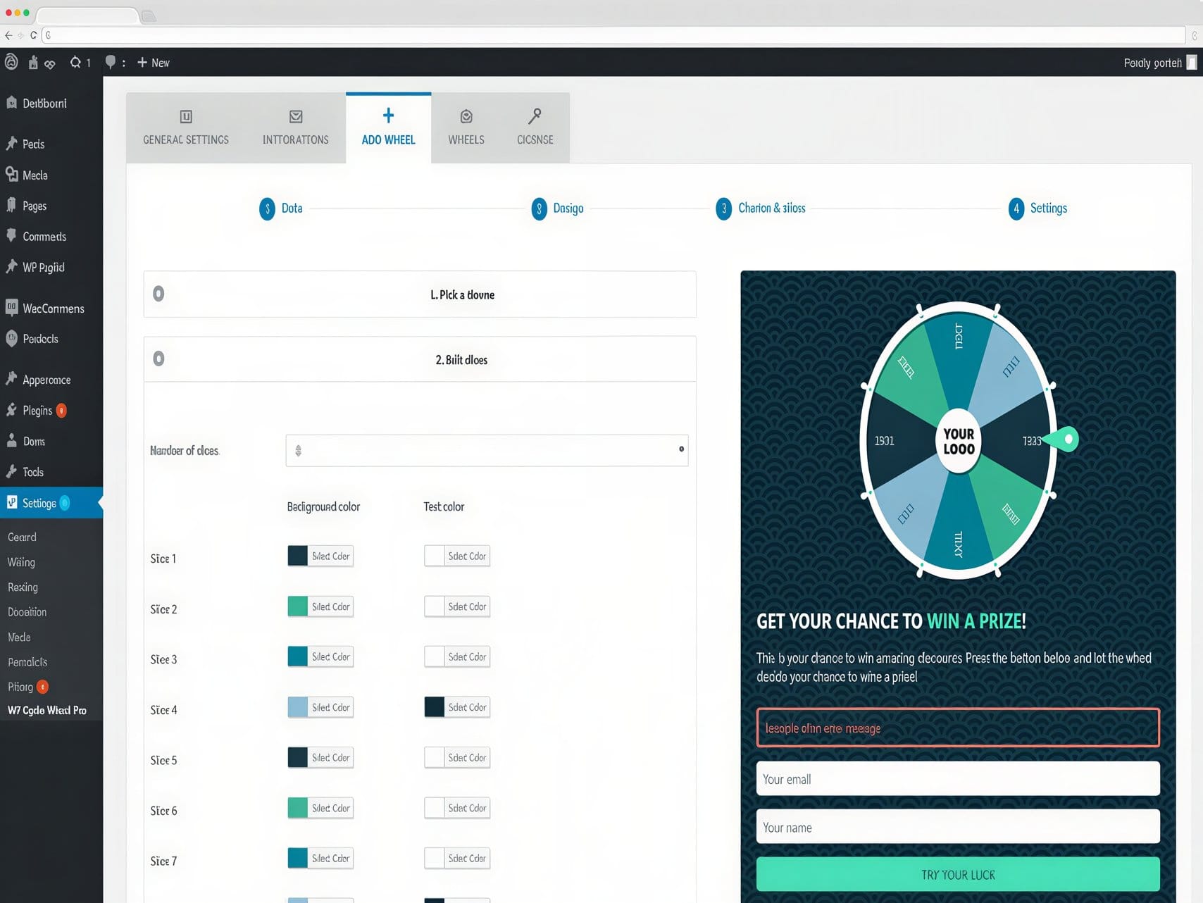Wtyczka WP Optin Wheel Pro Email Subscription Game Plugin