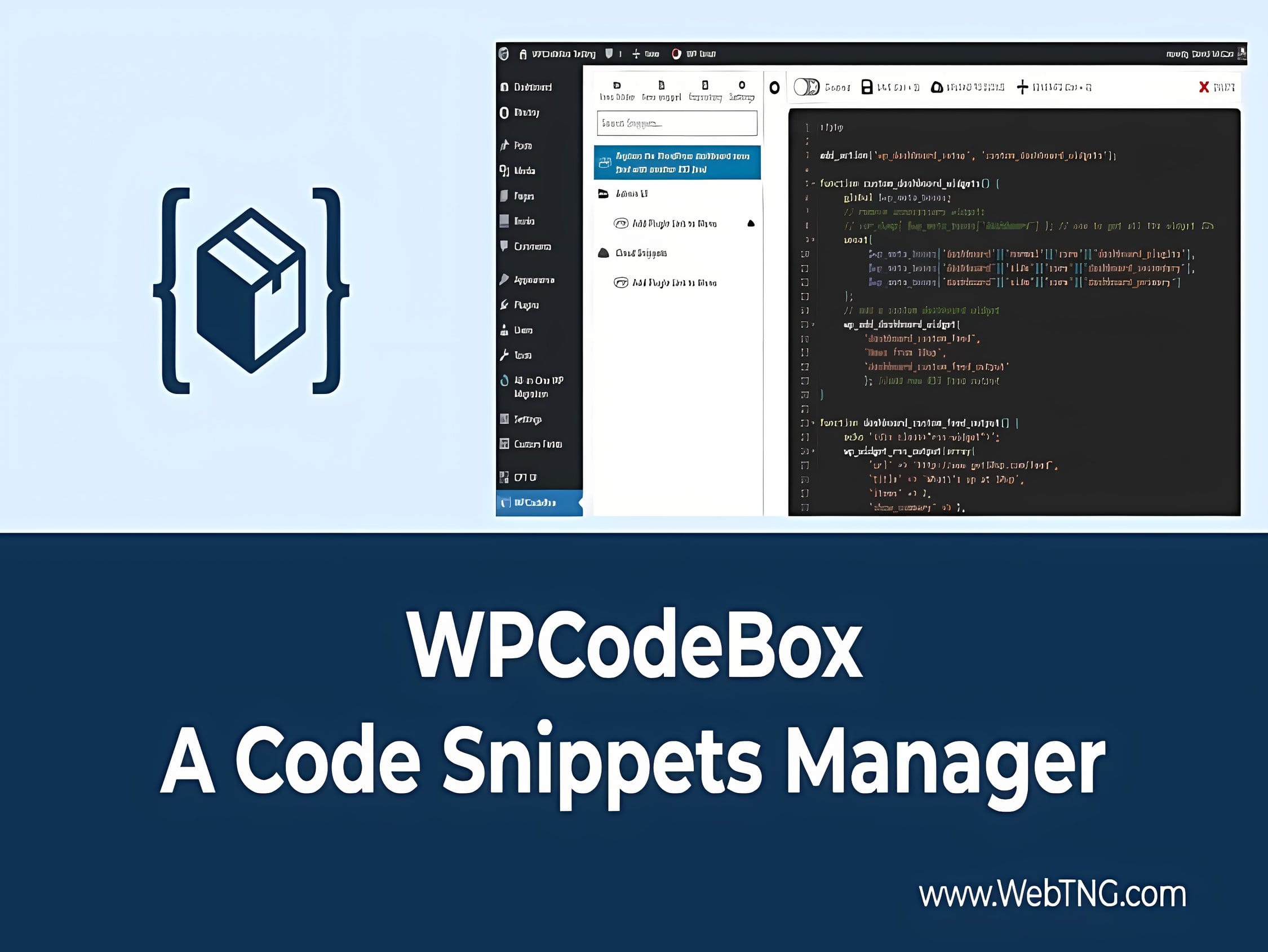 Wtyczka WPCodeBox 2 - The easiest way to add Code Snippets to WordPress