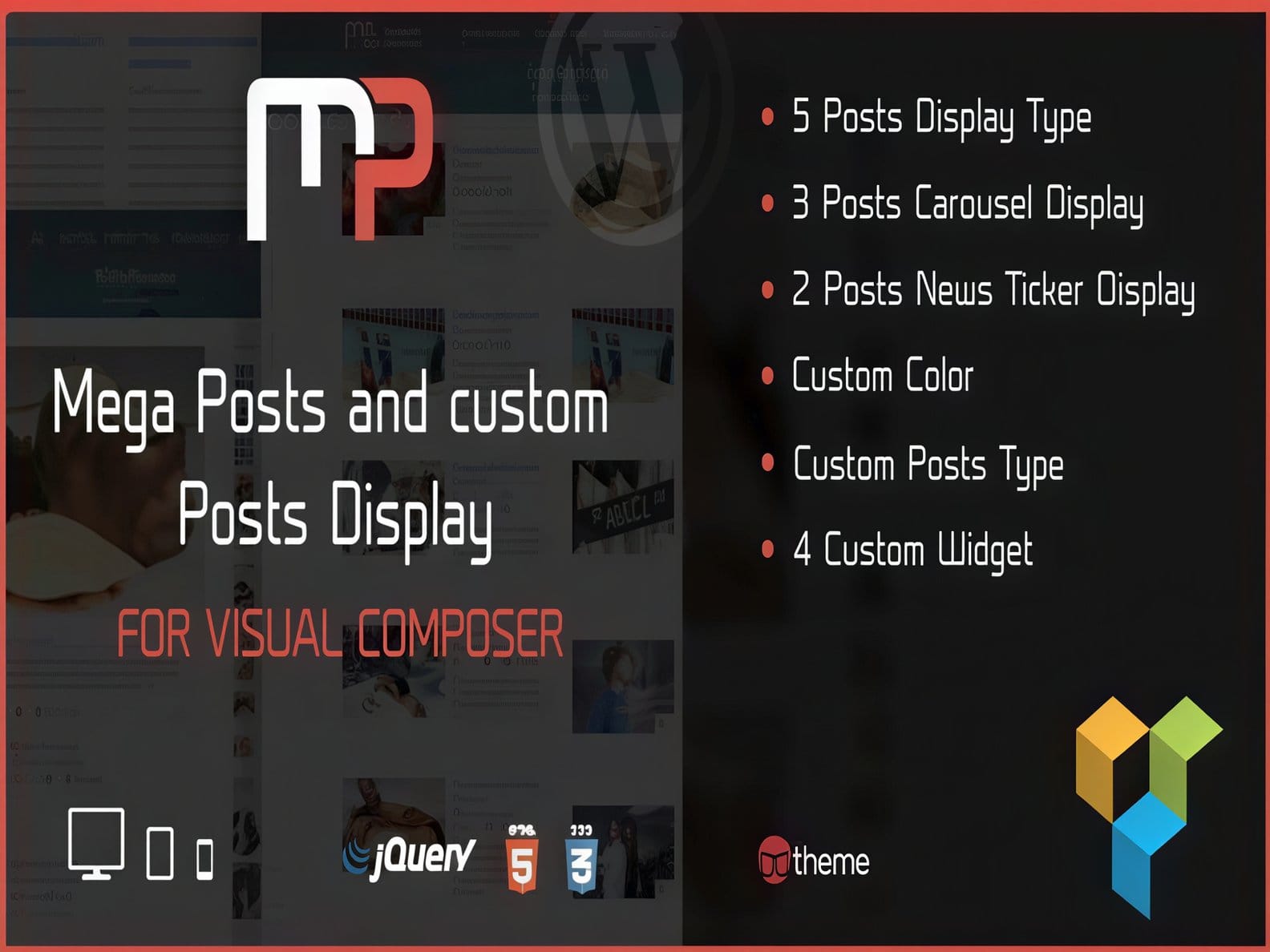 Wtyczka Mega Posts Display For Visual Composer