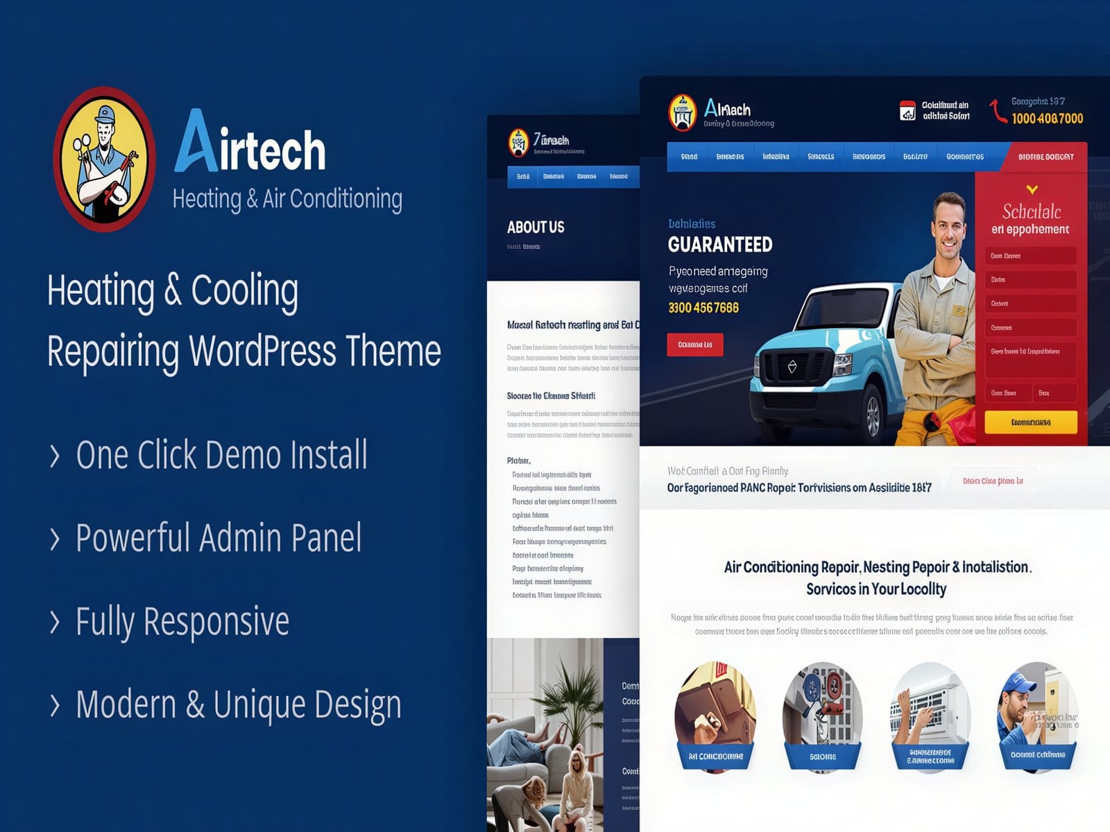 Szablon Airtech Plumber WordPress Theme