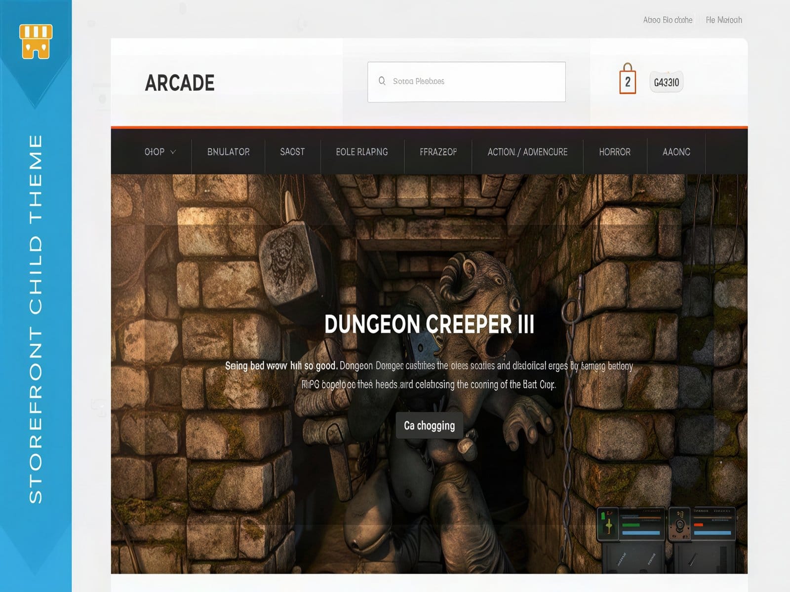 Szablon Arcade Storefront Theme for WooCommerce Szablon Arcade Storefront Theme for WooCommerce