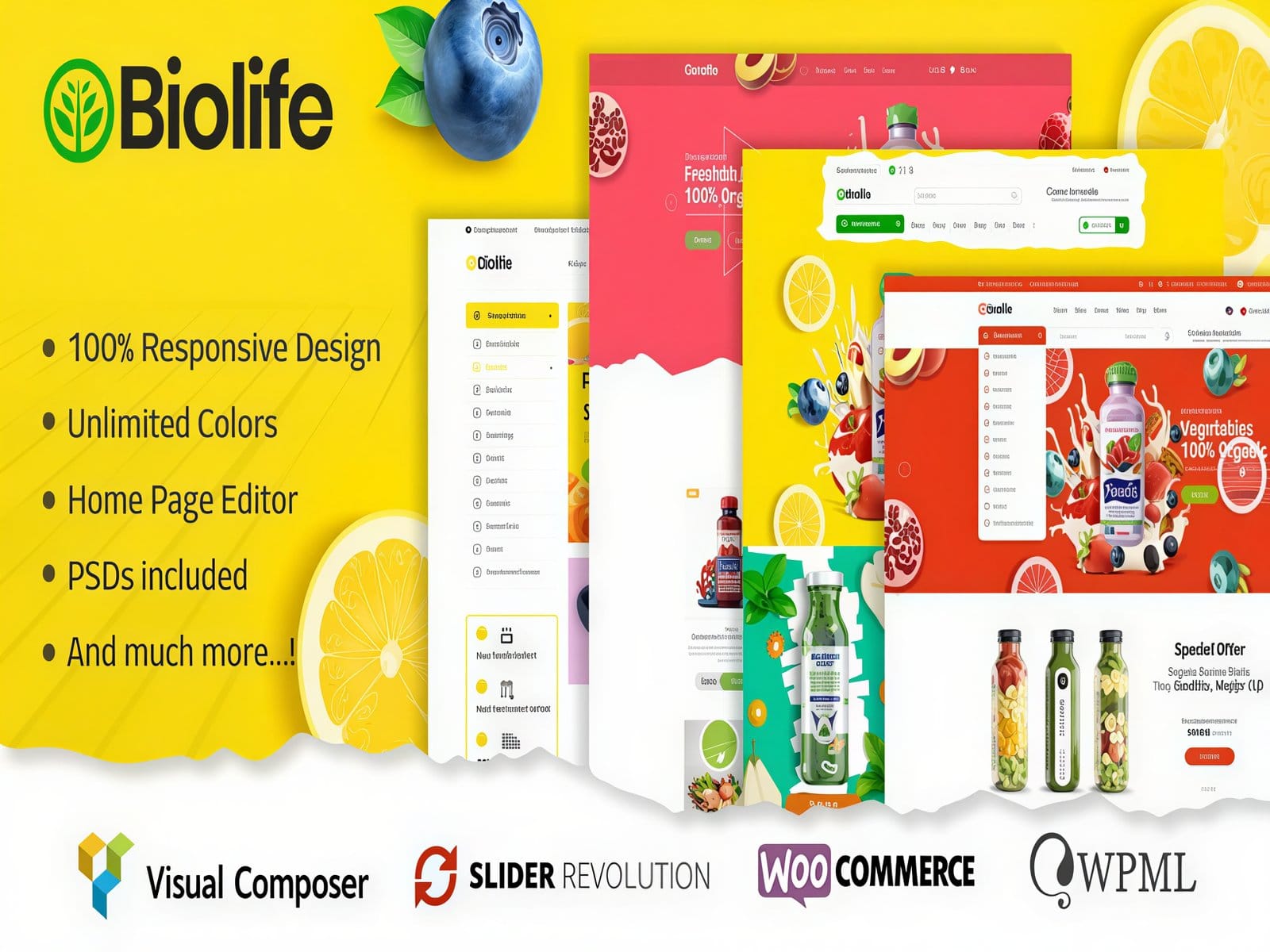 Szablon Biolife – Organic Food WordPress Theme ( RTL Supported )