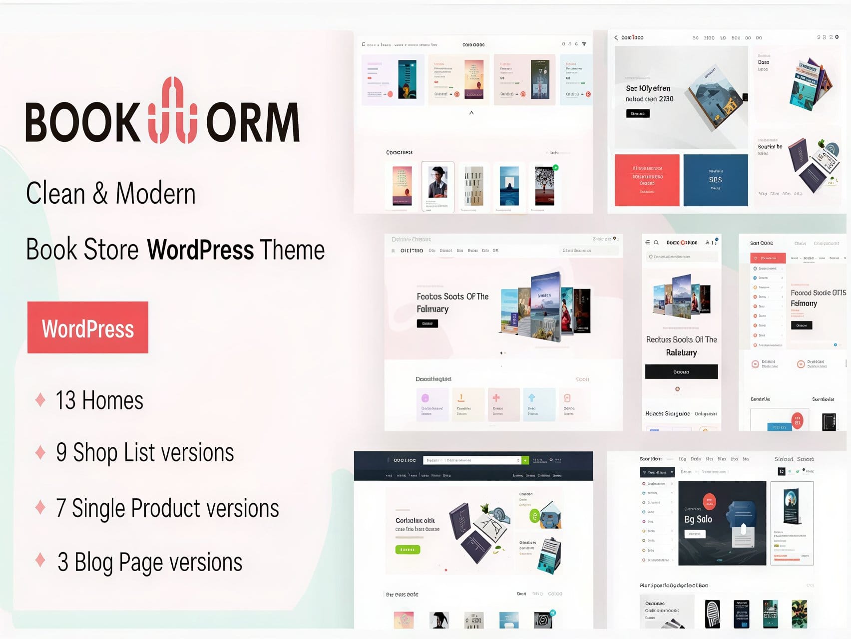 Szablon Bookworm – Bookstore Bookshop WooCommerce Theme Szablon Bookworm – Bookstore Bookshop WooCommerce Theme