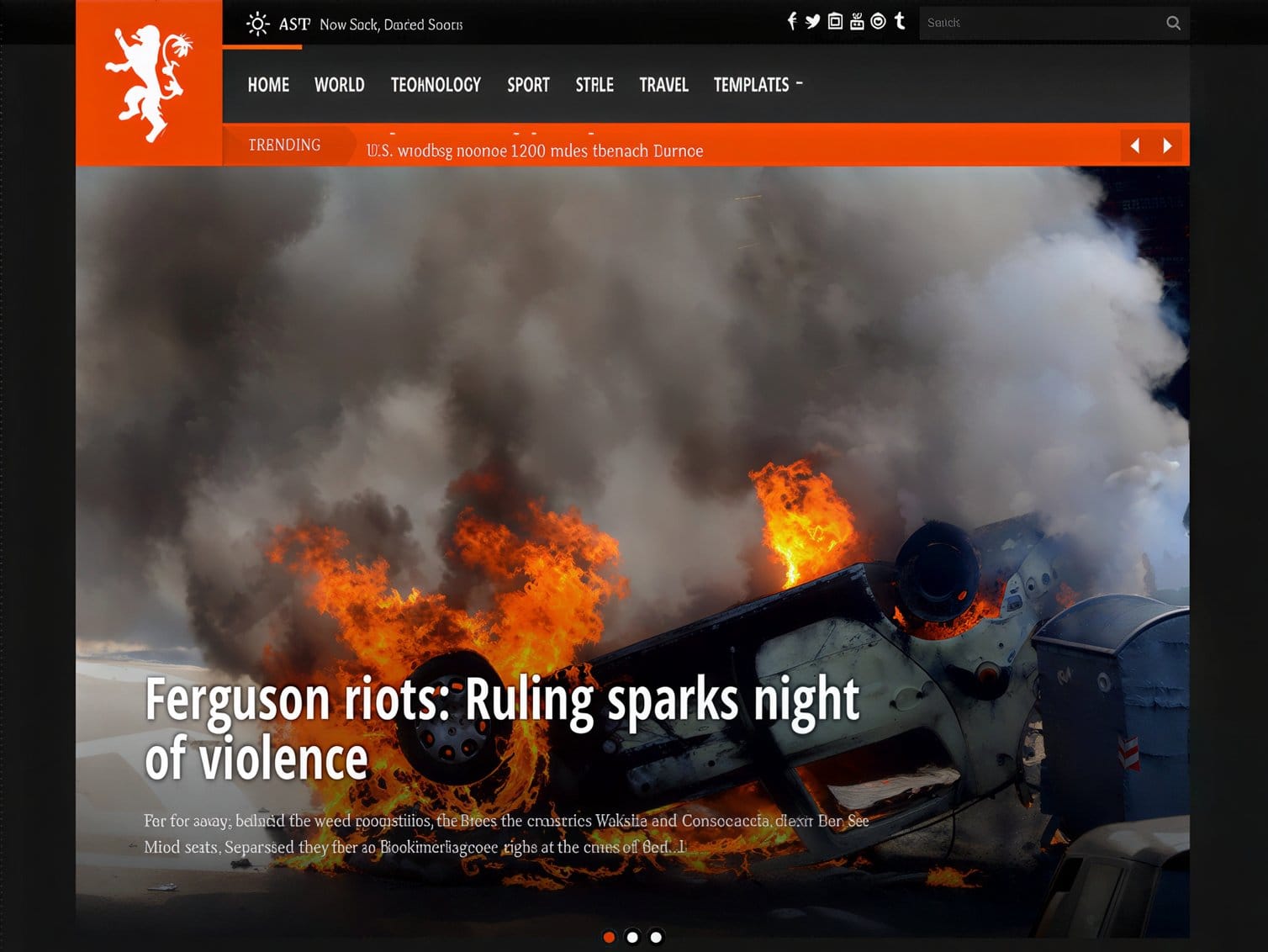 Szablon CSS Igniter Tabloid WordPress Theme