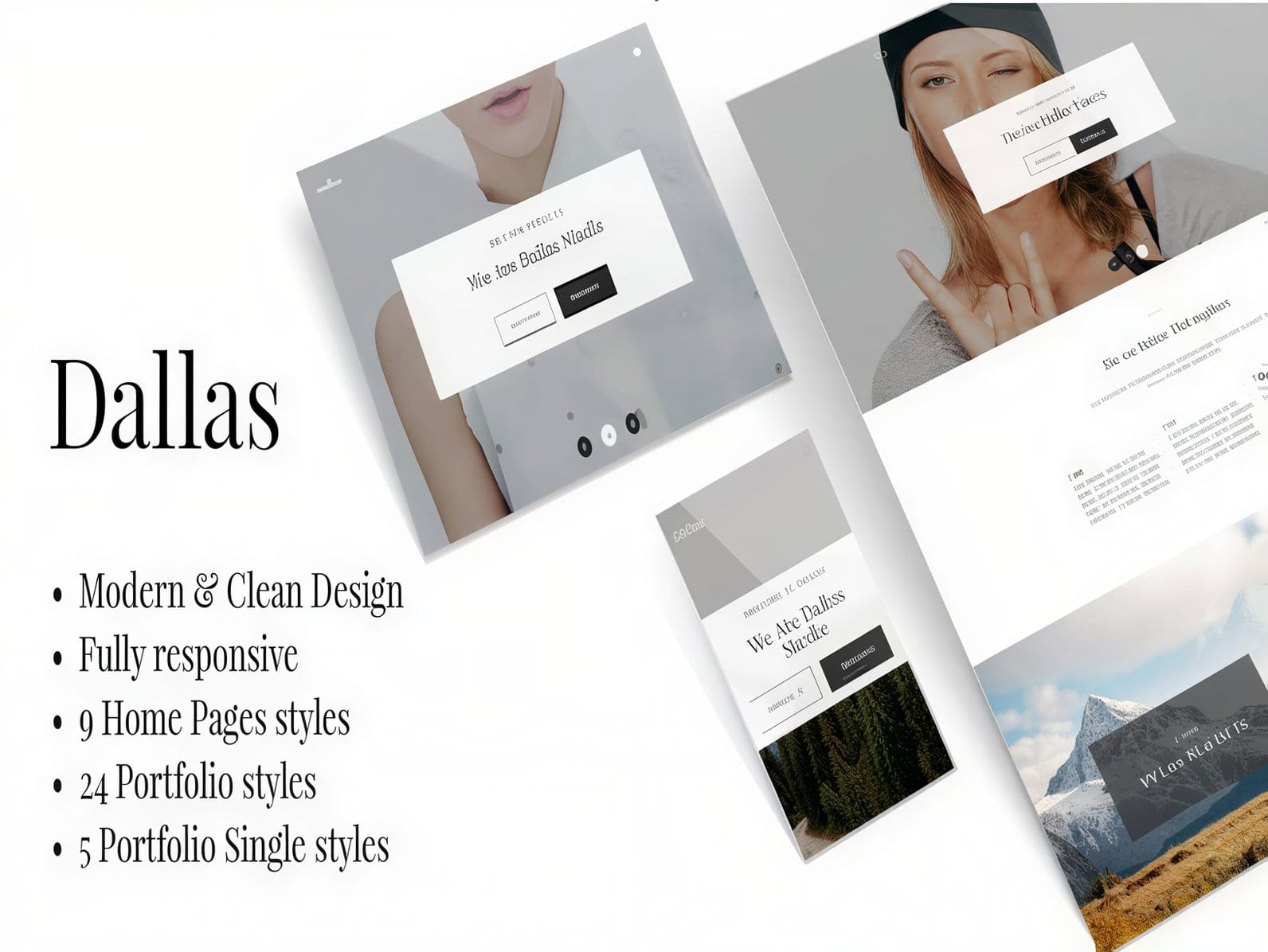 Szablon Dallas – Minimal Portfolio & Business Theme