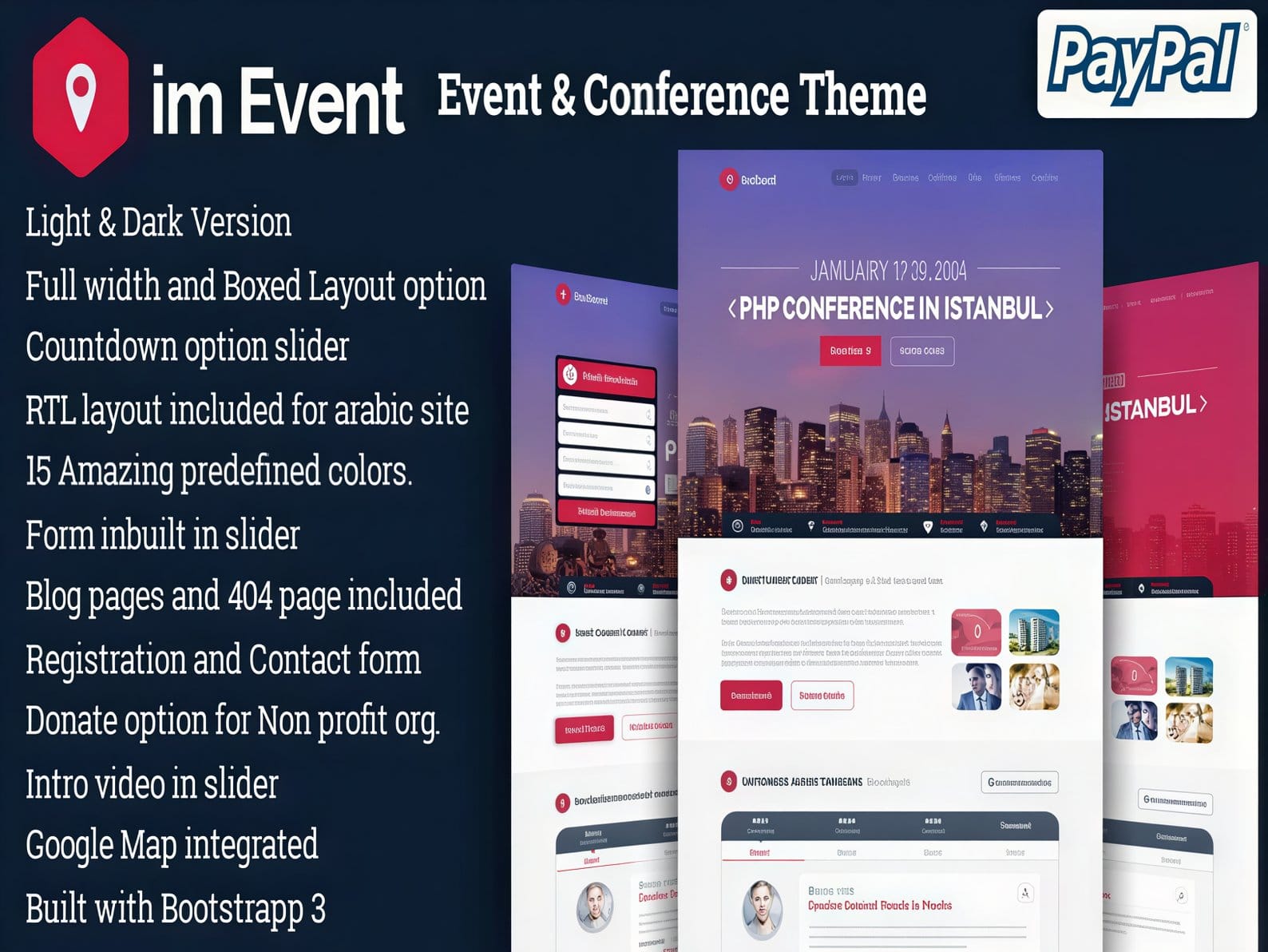 Szablon Im Event – Event & Conference WordPress Theme