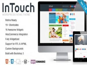 Szablon Intouch – Retina Responsive WordPress News Theme