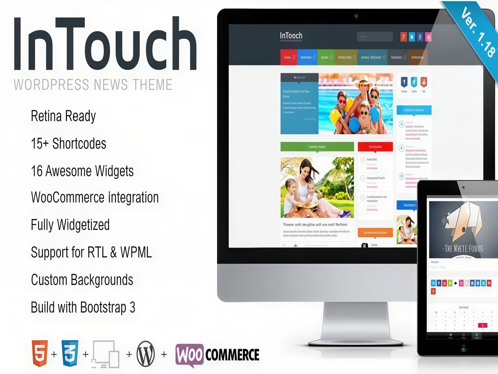 Szablon Intouch – Retina Responsive WordPress News Theme