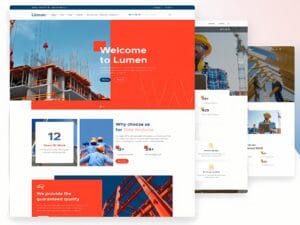 Szablon Lumen Multipurpose Theme For Constructions and Architecture