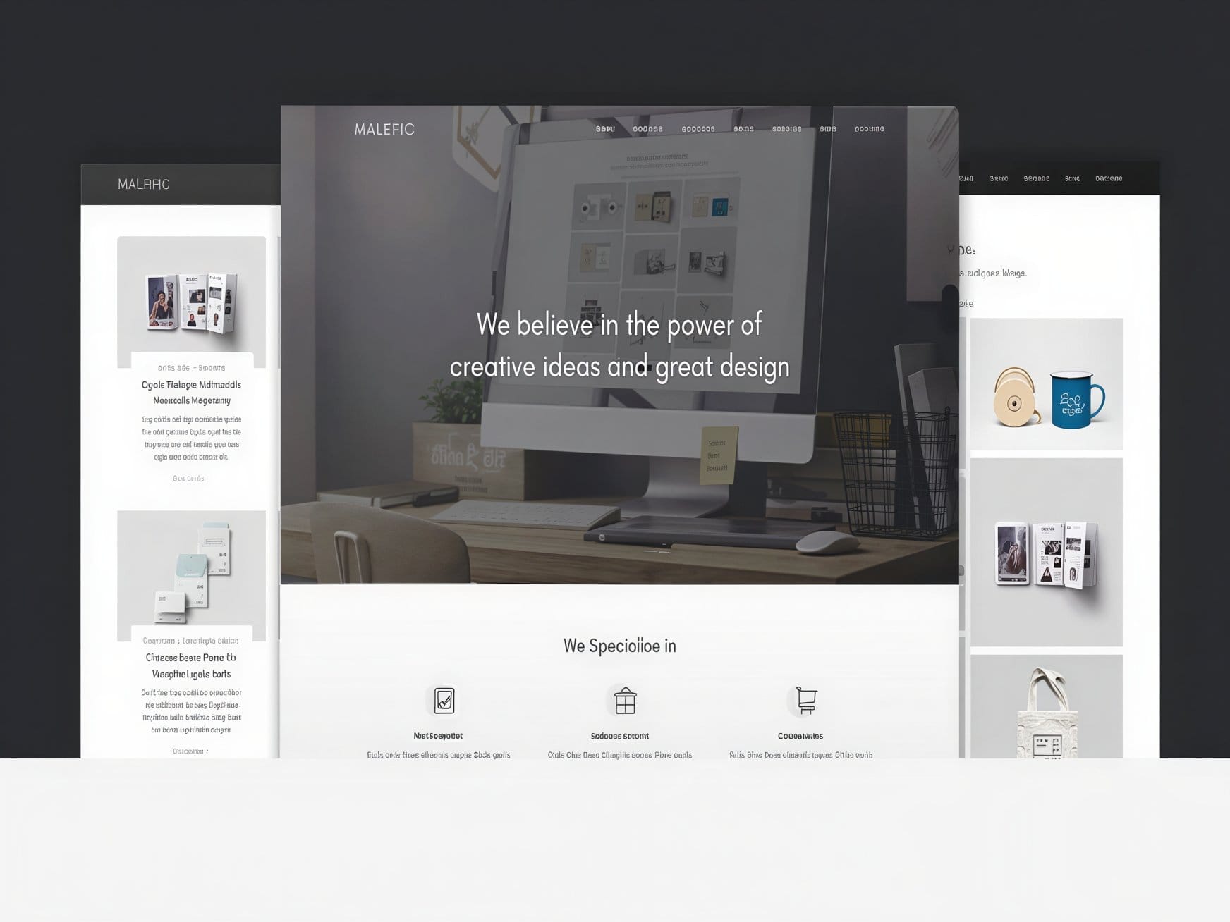Szablon Malefic – Multipurpose One Page Responsive WordPress Theme