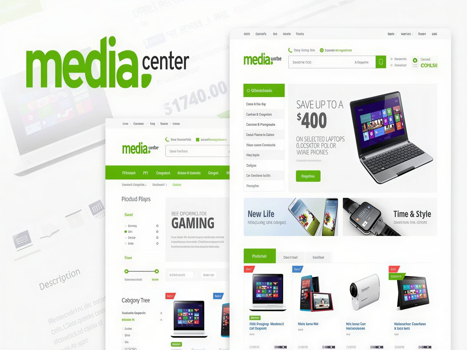 Szablon MediaCenter - Electronics Store WooCommerce Theme