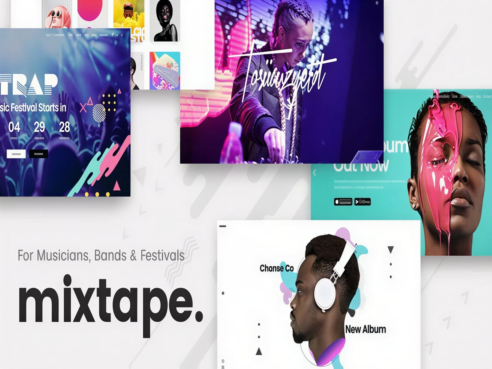 Szablon Mixtape – Music Theme for Artists Festivals