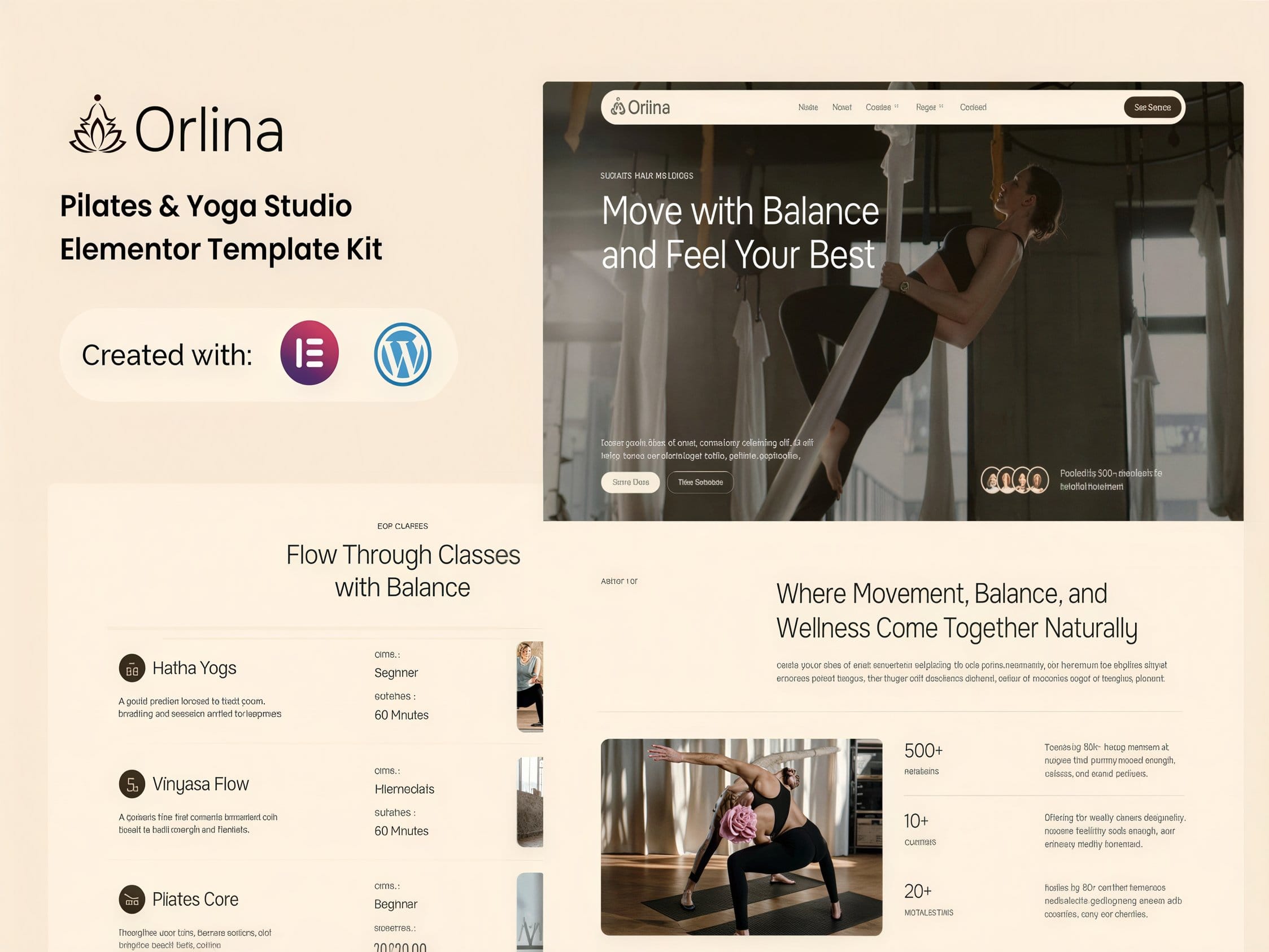 Szablon Orlina – Pilates & Yoga Studio Elementor Template Kit Szablon Orlina – Pilates & Yoga Studio Elementor Template Kit