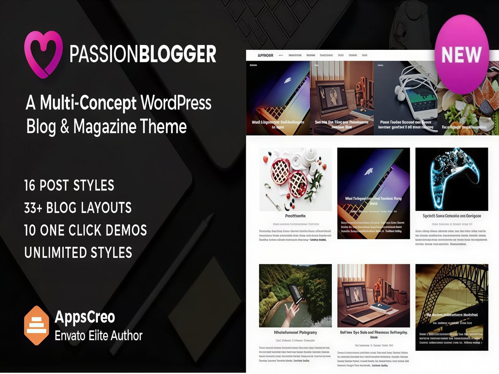 Szablon Passion Blogger – A Responsive WordPress Theme
