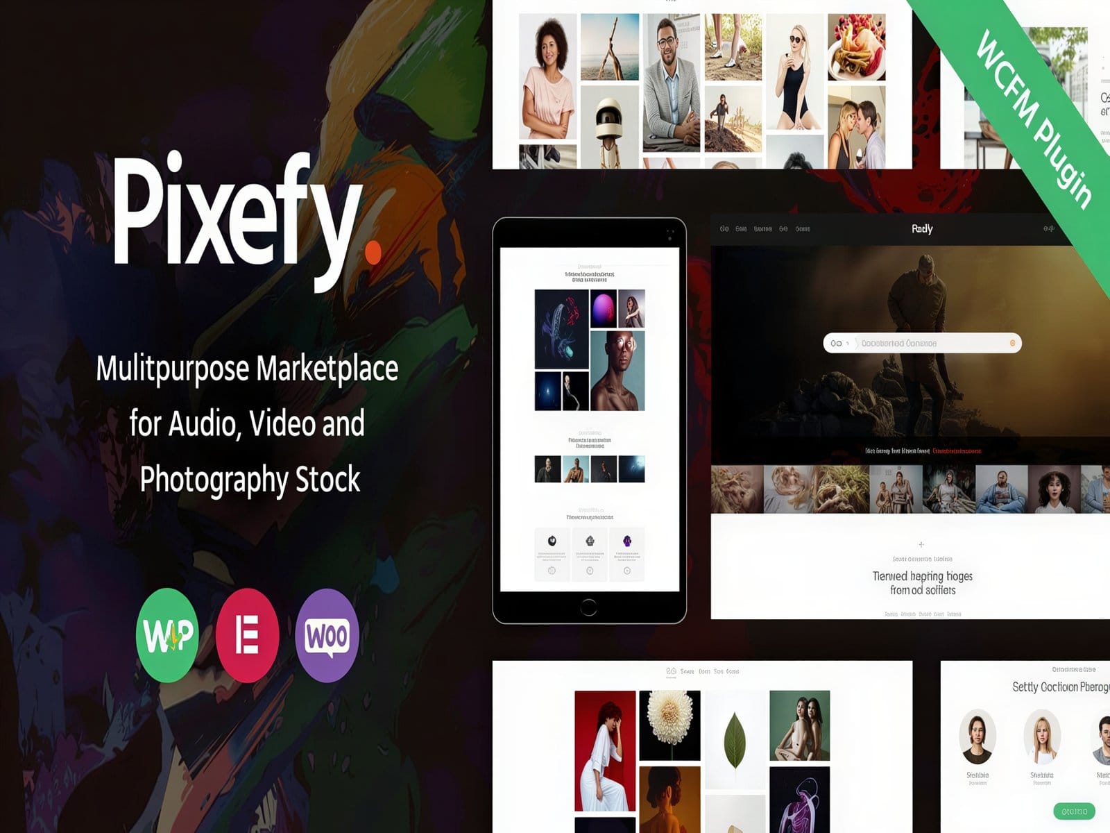 Szablon Pixefy Stock Photography Marketplace Theme