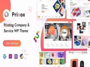 Szablon Prinox Printing Services WordPress Theme