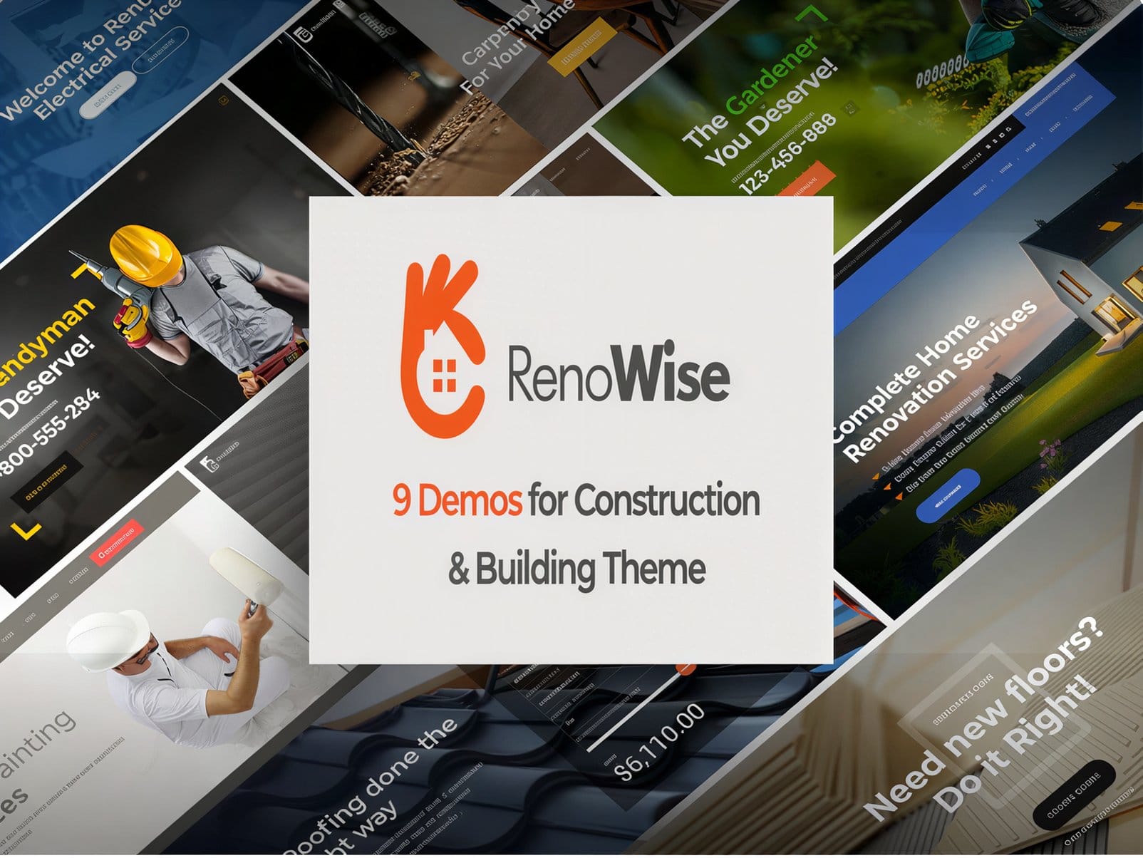 Szablon RenoWise Construction Building Theme Szablon RenoWise Construction Building Theme