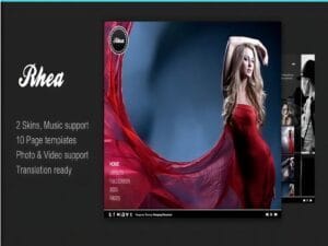 Szablon Rhea For Photography Creative Portfolio
