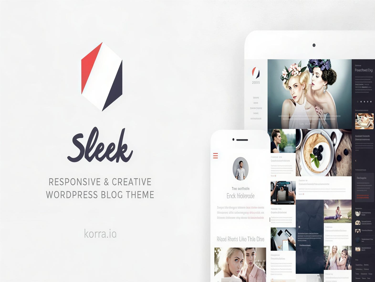 Szablon Sleek – Responsive & Creative WordPress Blog Theme