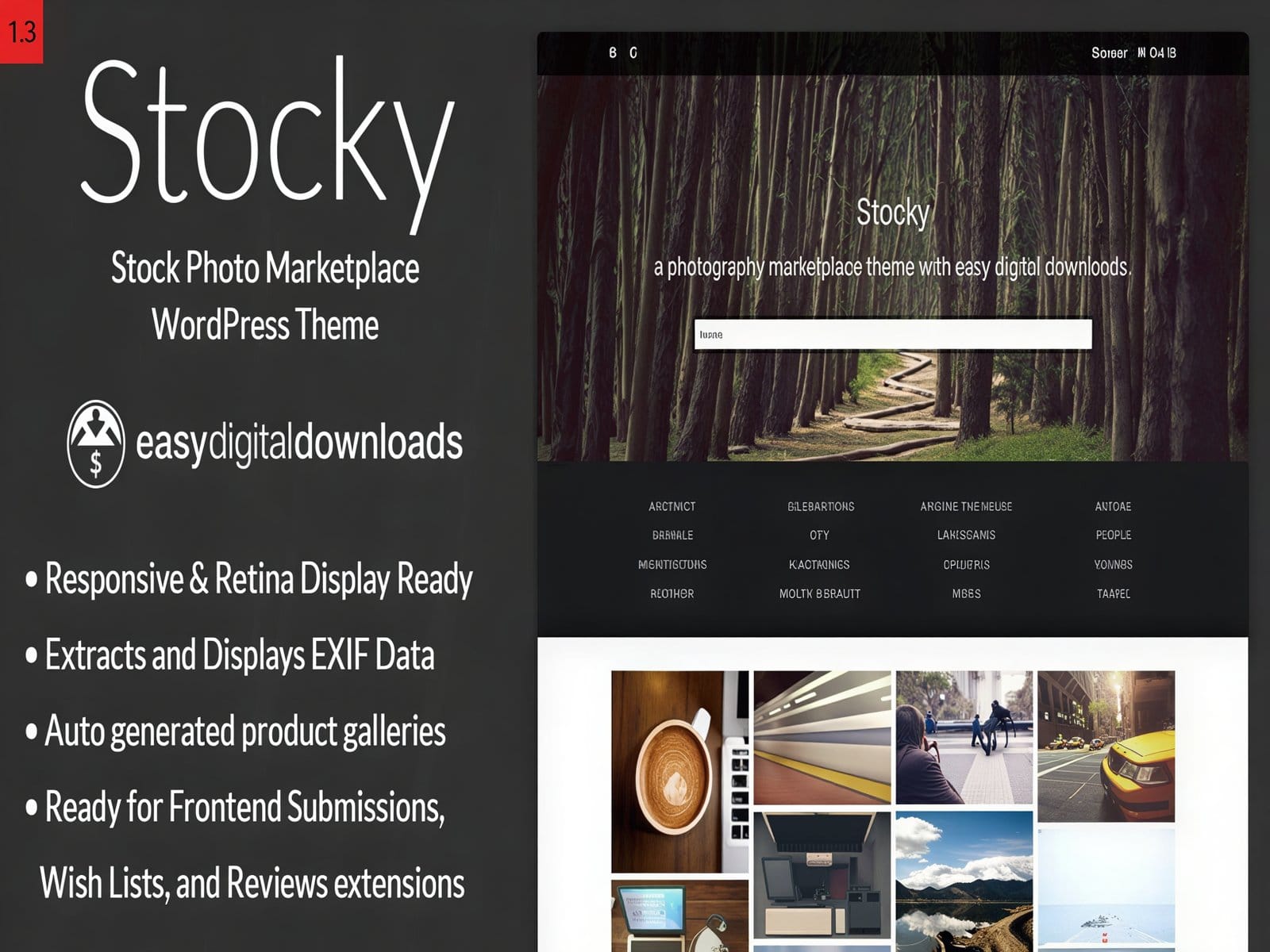 Szablon Stocky – A Stock Photography Marketplace Theme Szablon Stocky – A Stock Photography Marketplace Theme