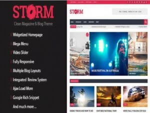Szablon Storm – Clean Magazine & Blog Theme