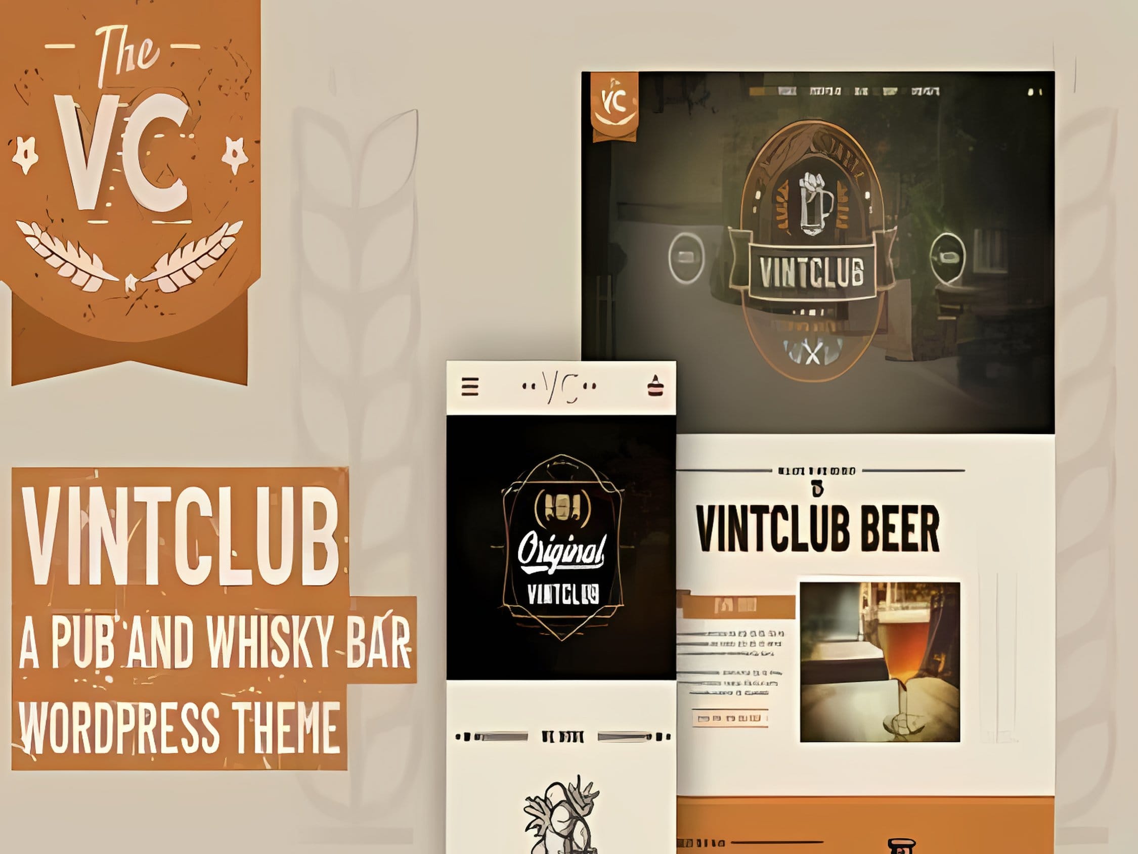 Szablon VintClub - A Pub & Whisky Bar WordPress Theme