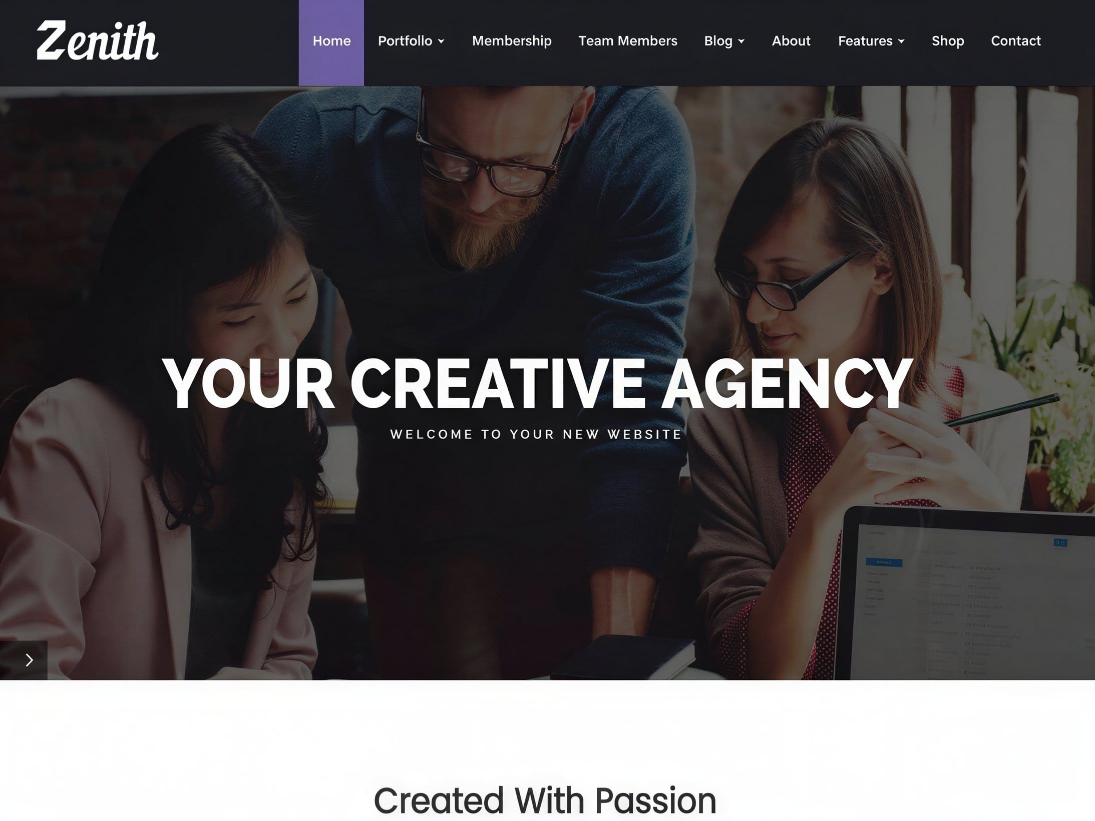 Szablon Visualmodo Zenith WordPress Theme