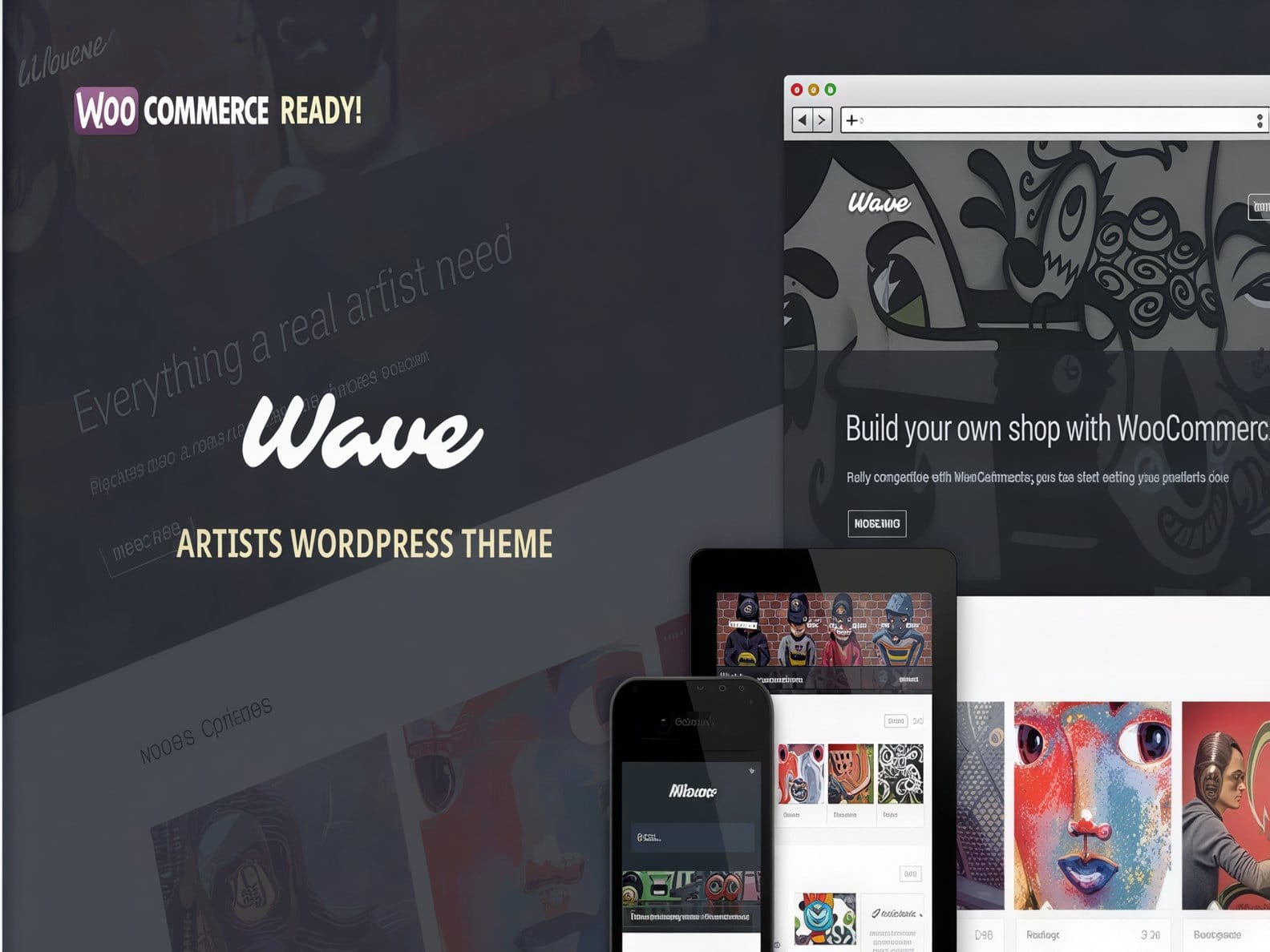 Szablon Wave – WordPress Theme For Artists Szablon Wave – WordPress Theme For Artists