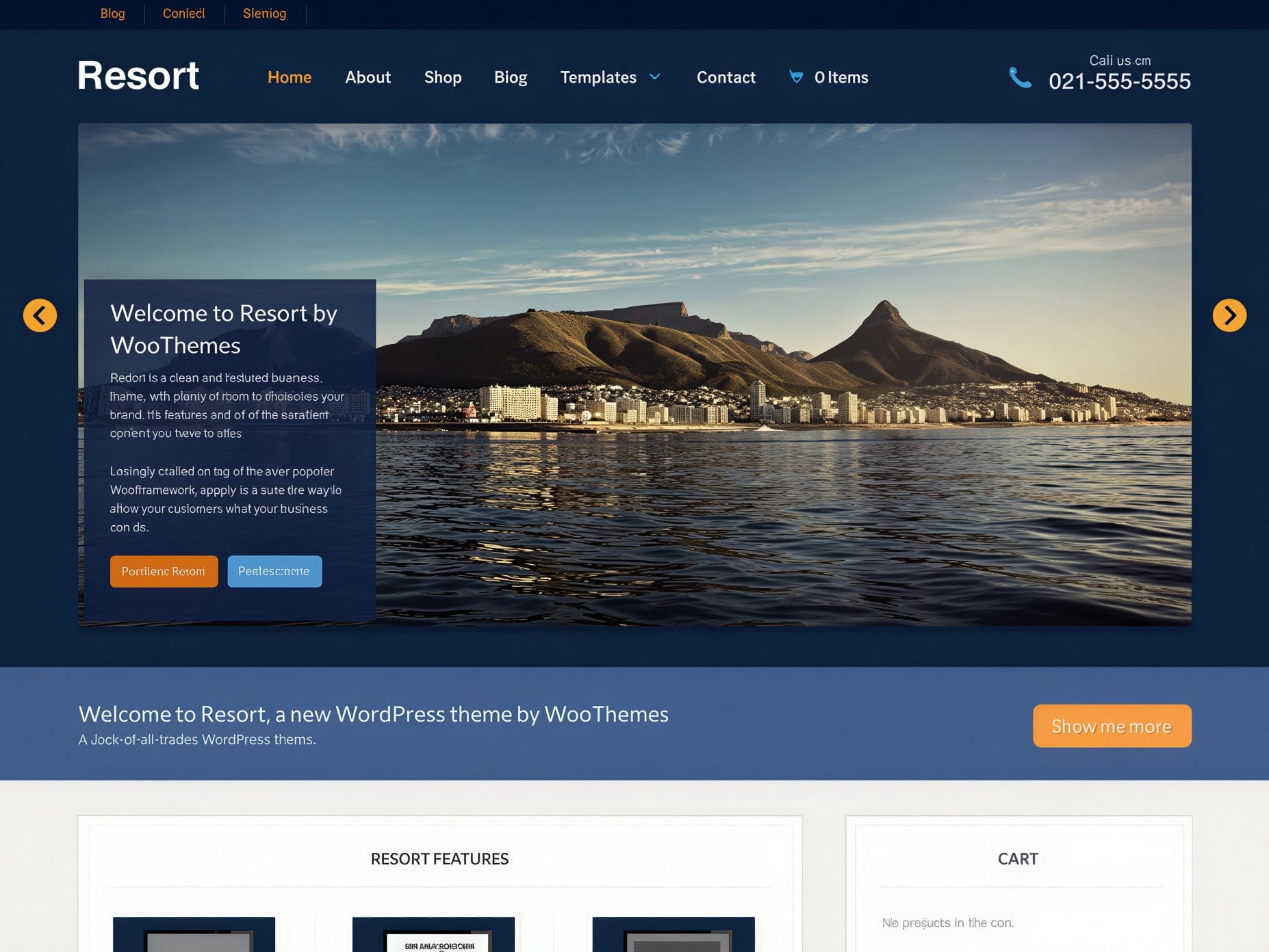 Szablon WooThemes Resort WooCommerce Themes