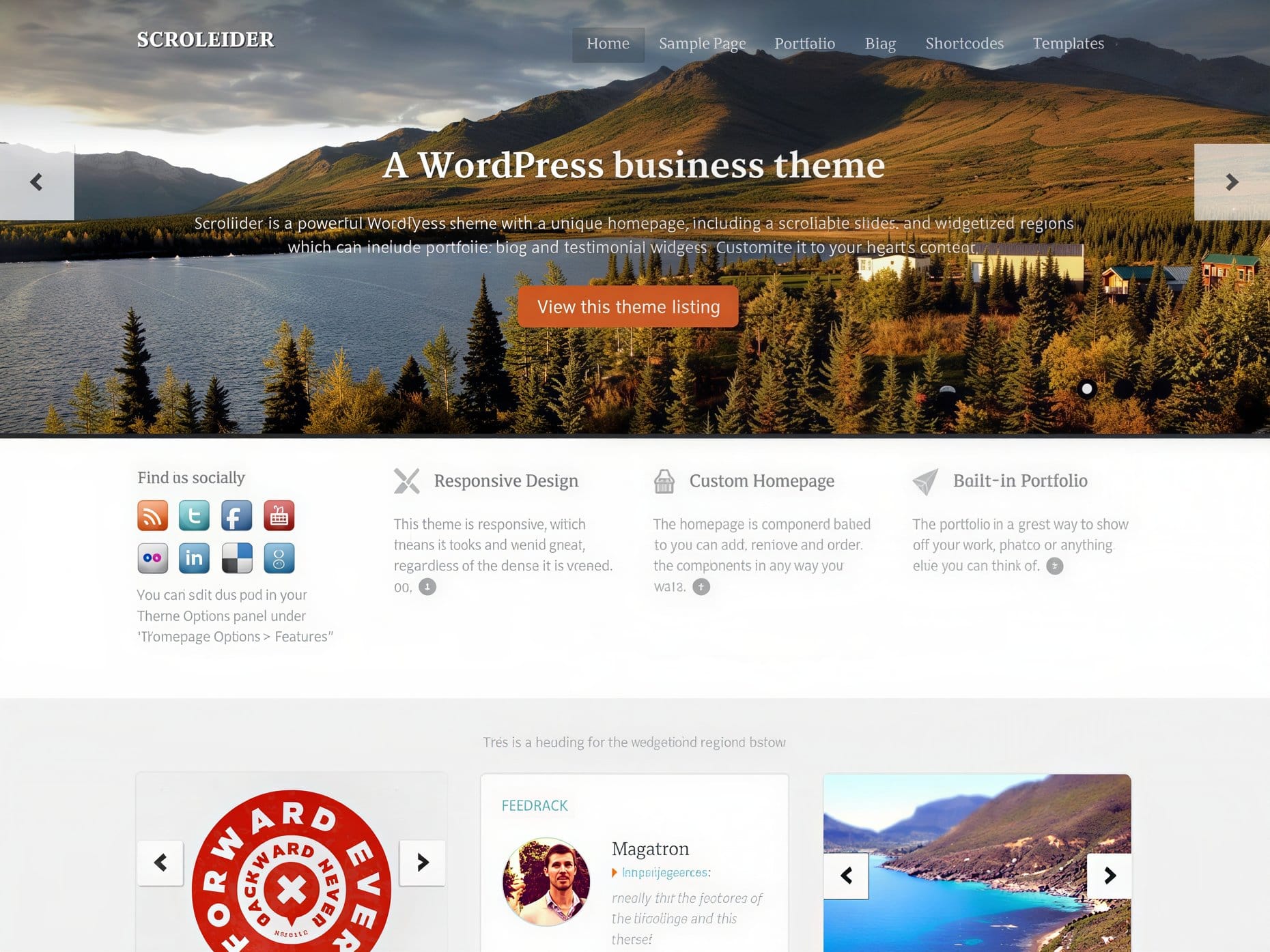 Szablon WooThemes Scrollider WooCommerce Themes