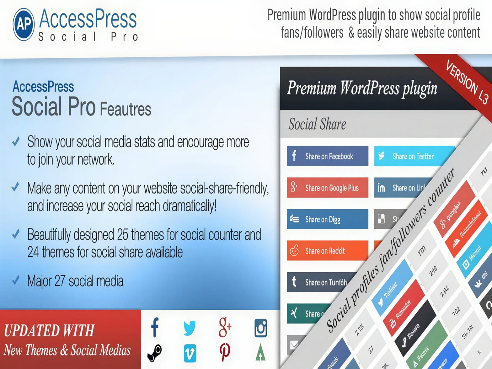 Wtyczka AccessPress Social Pro WordPress Plugin